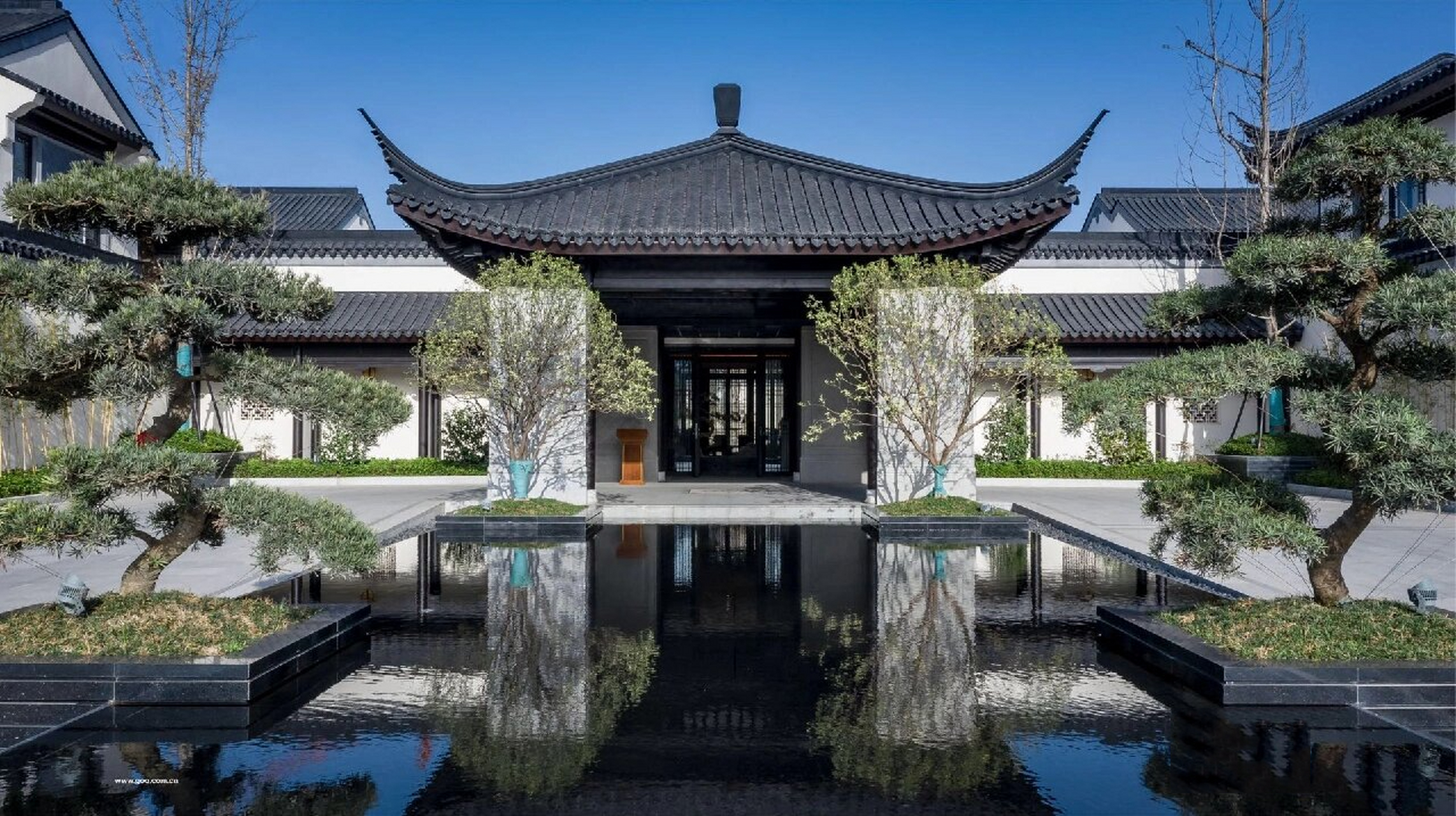 杭州临安青山湖蓝城中式合院/赠送250方院子 远离外界高堂广厦的压抑