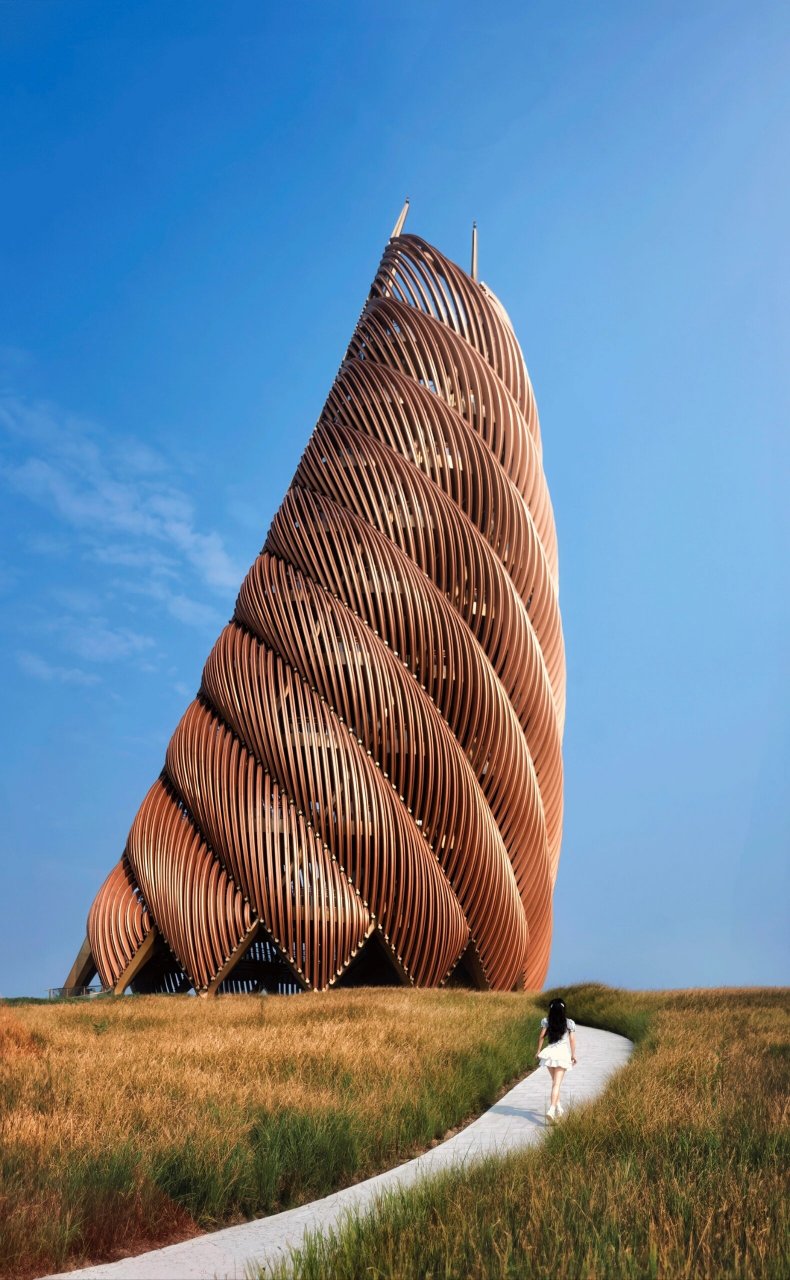 成都大熊猫繁育研究基地 熊猫塔 熊猫塔 大熊猫基地