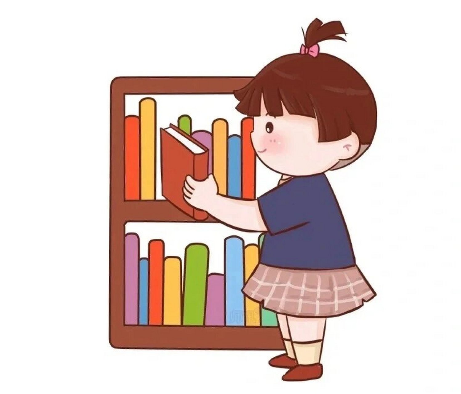爱护书籍插图怎么画图片