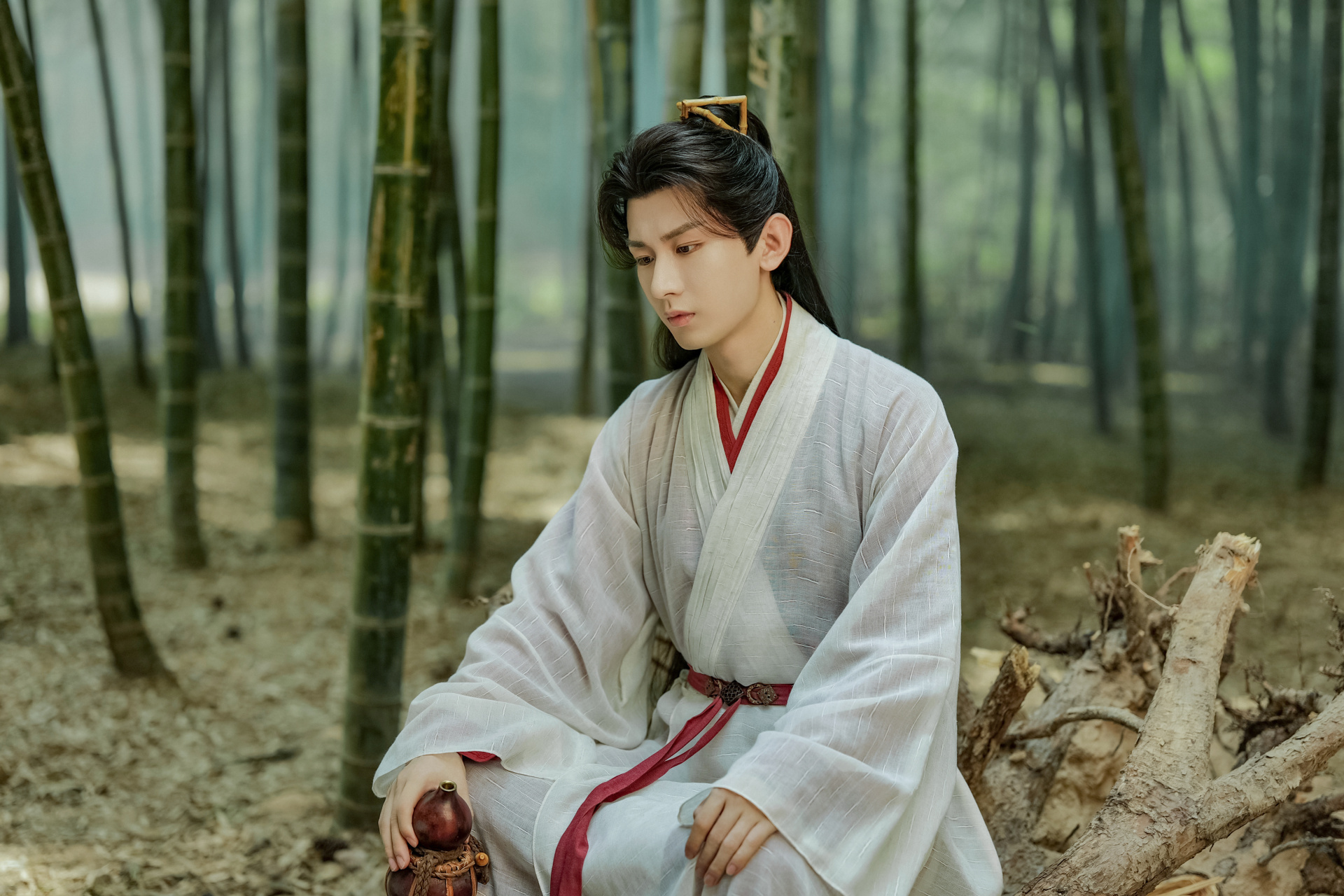 『莲花放大镜』竹林剑影相辉映,手执酒壶抒胸臆,李莲花@成毅 剧照送达