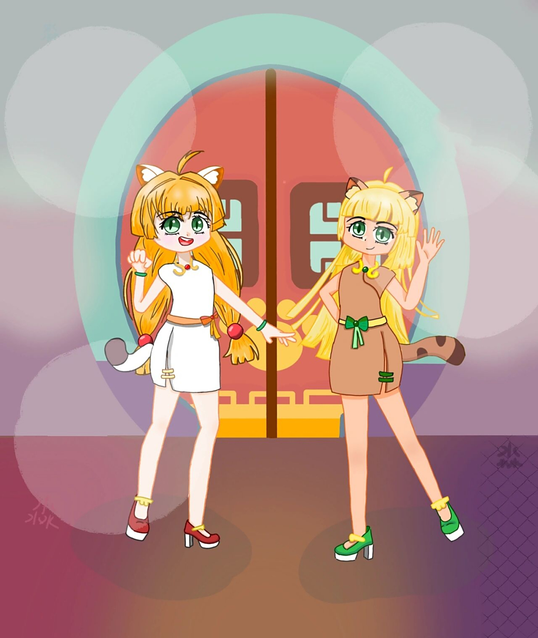 我画的明日or皓月拟人 请原谅我潦草的画风 不喜勿喷 第五张图来自