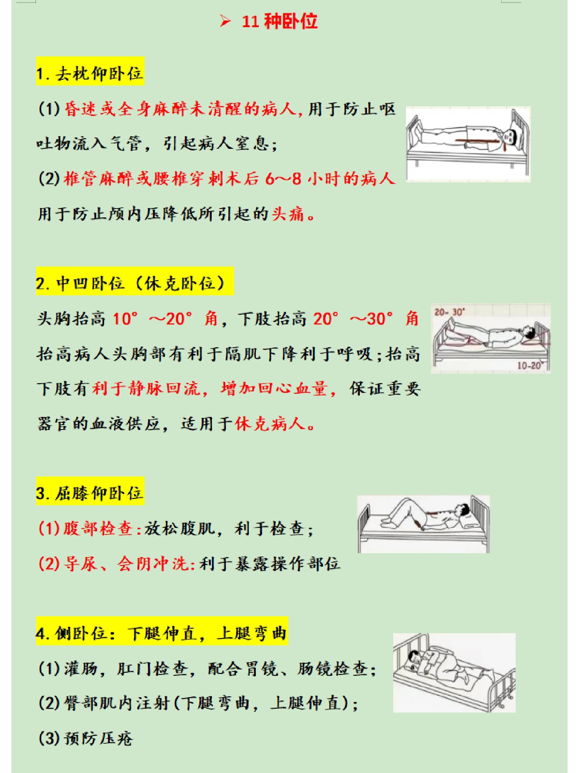 端坐卧位图片