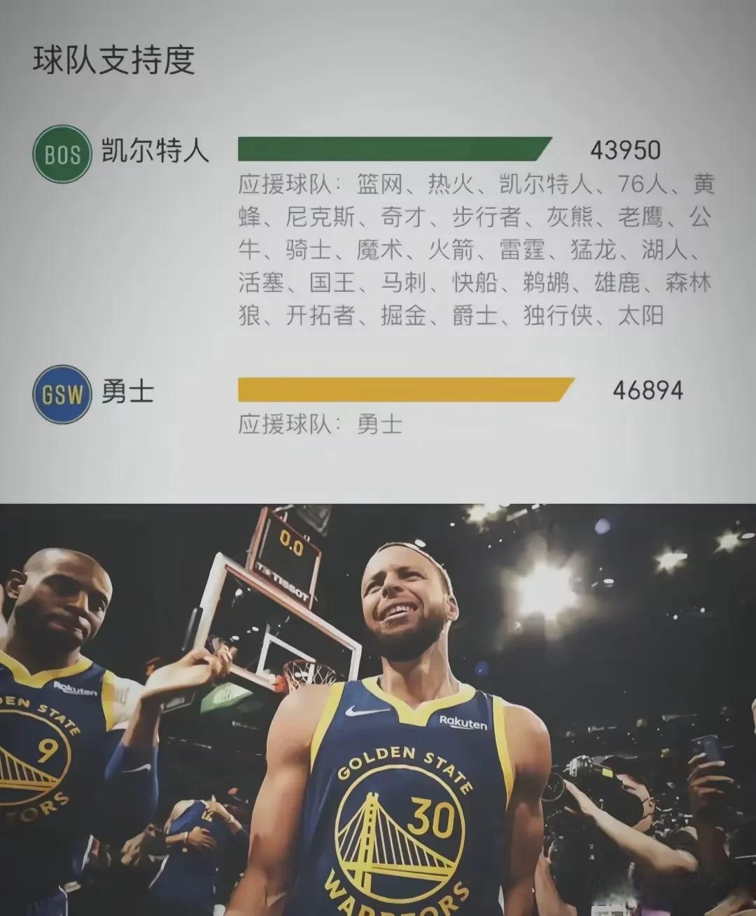 那年联盟30球队29支支持凯尔特人