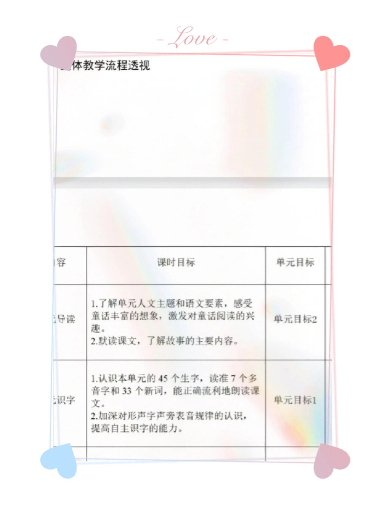 小学语文第三单元大单元教学设计