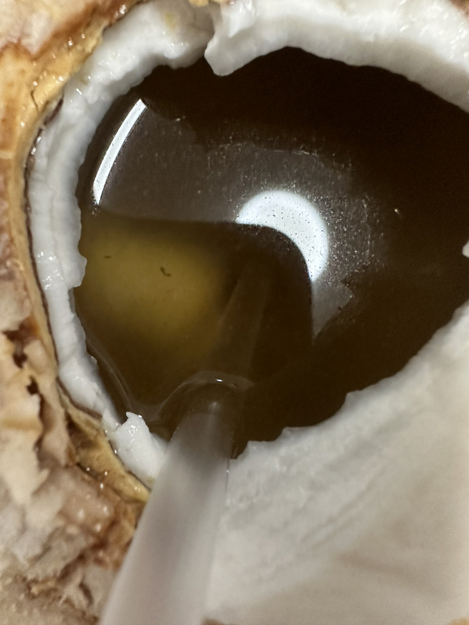 黄色的椰子水是坏掉了吗?