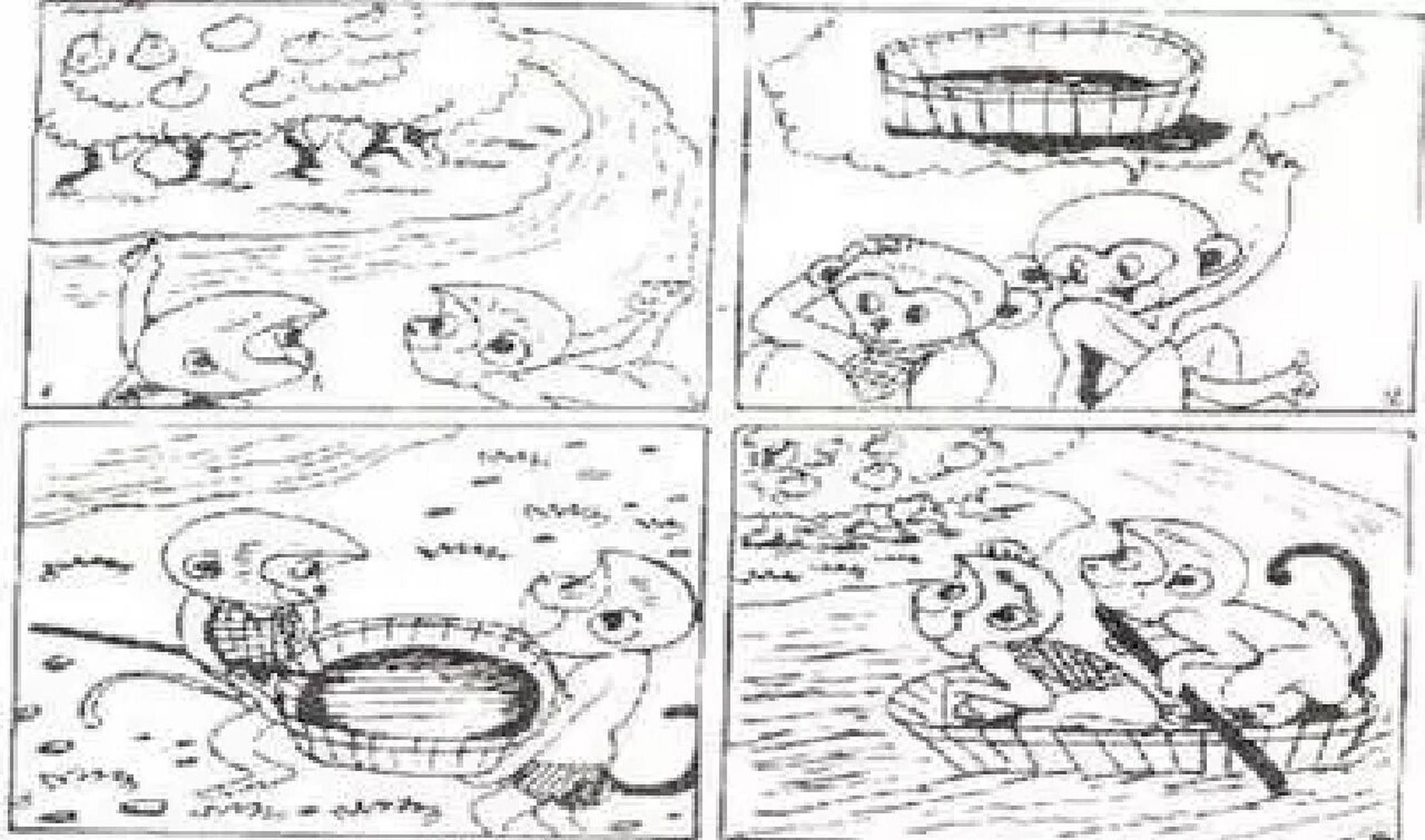 写话 小猴摘桃子 一天早晨,太阳刚露出半边笑脸,有两只小猴来到河边