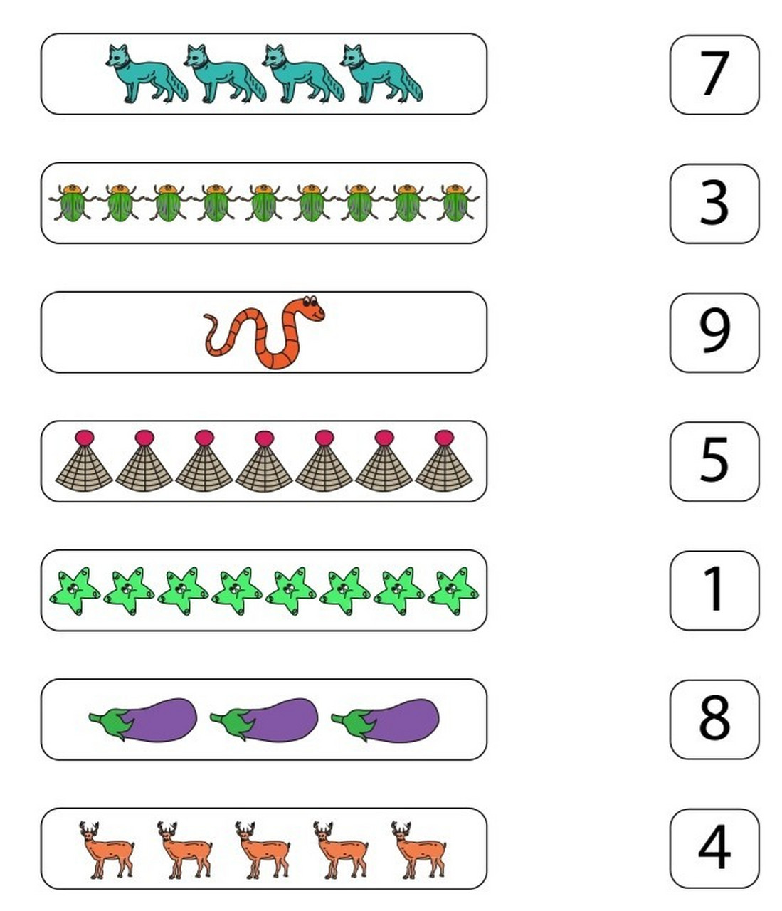 数字连线图片1-10教案图片