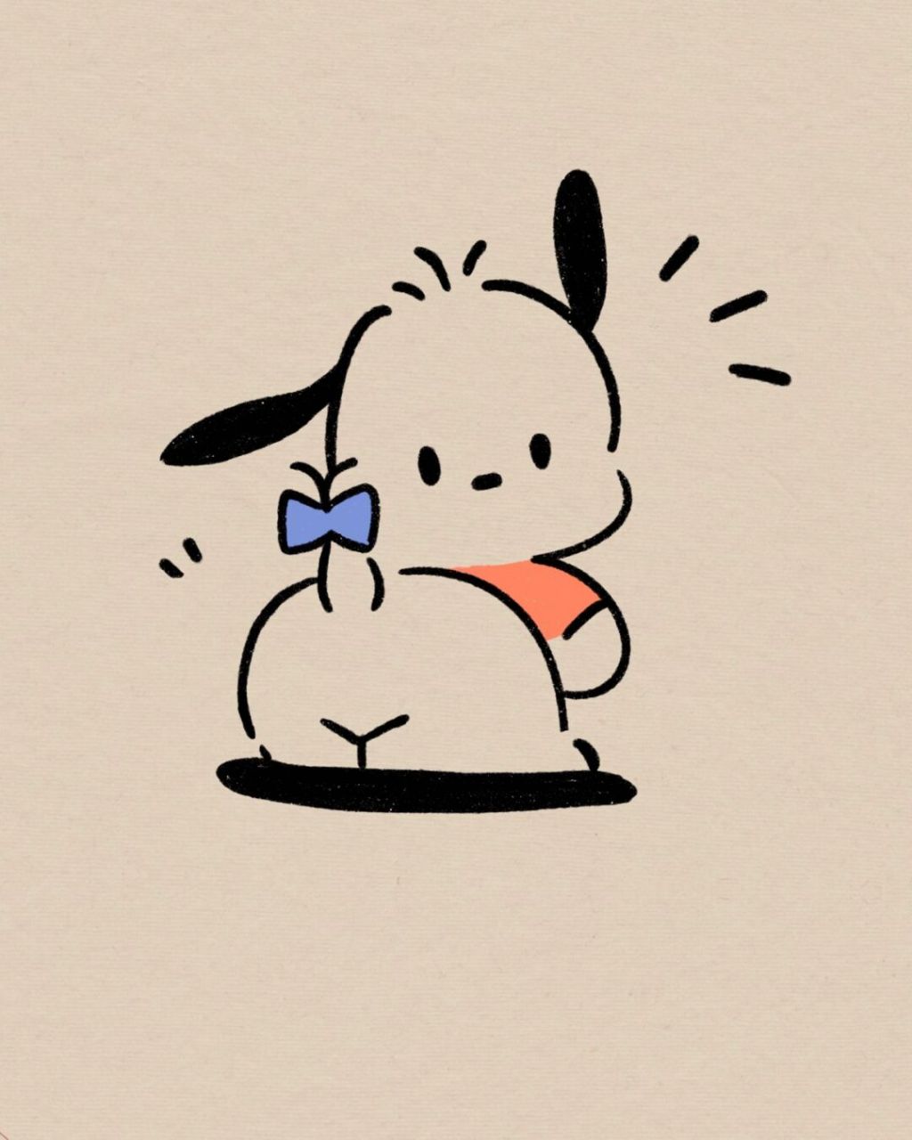 一看就会的帕恰狗简笔画|附过程 帕恰狗 #帕恰狗##三丽鸥# #procreate