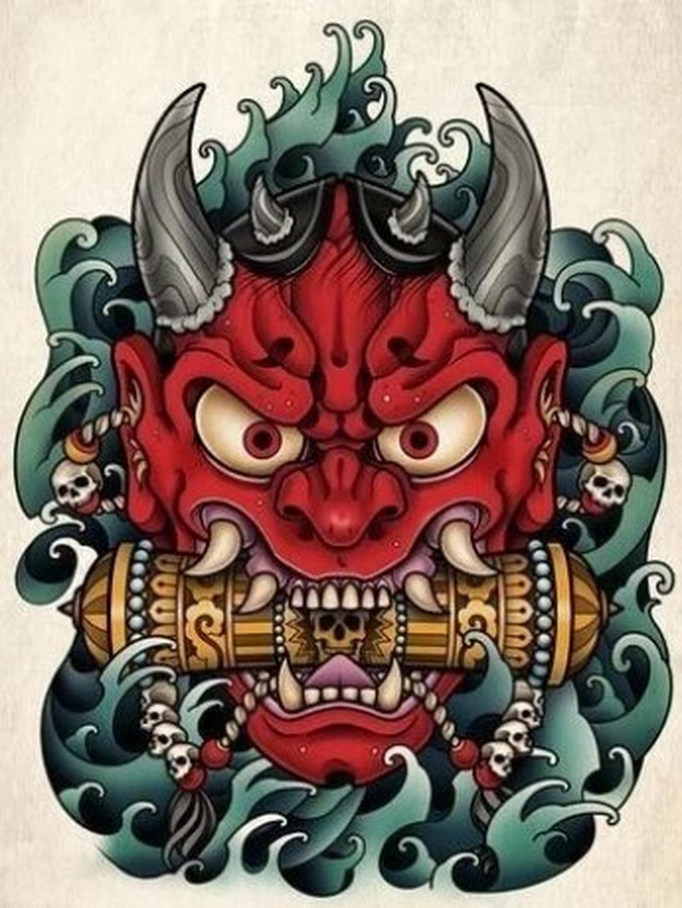 哈尔滨纹身‖般若 般若最早起源于日本.