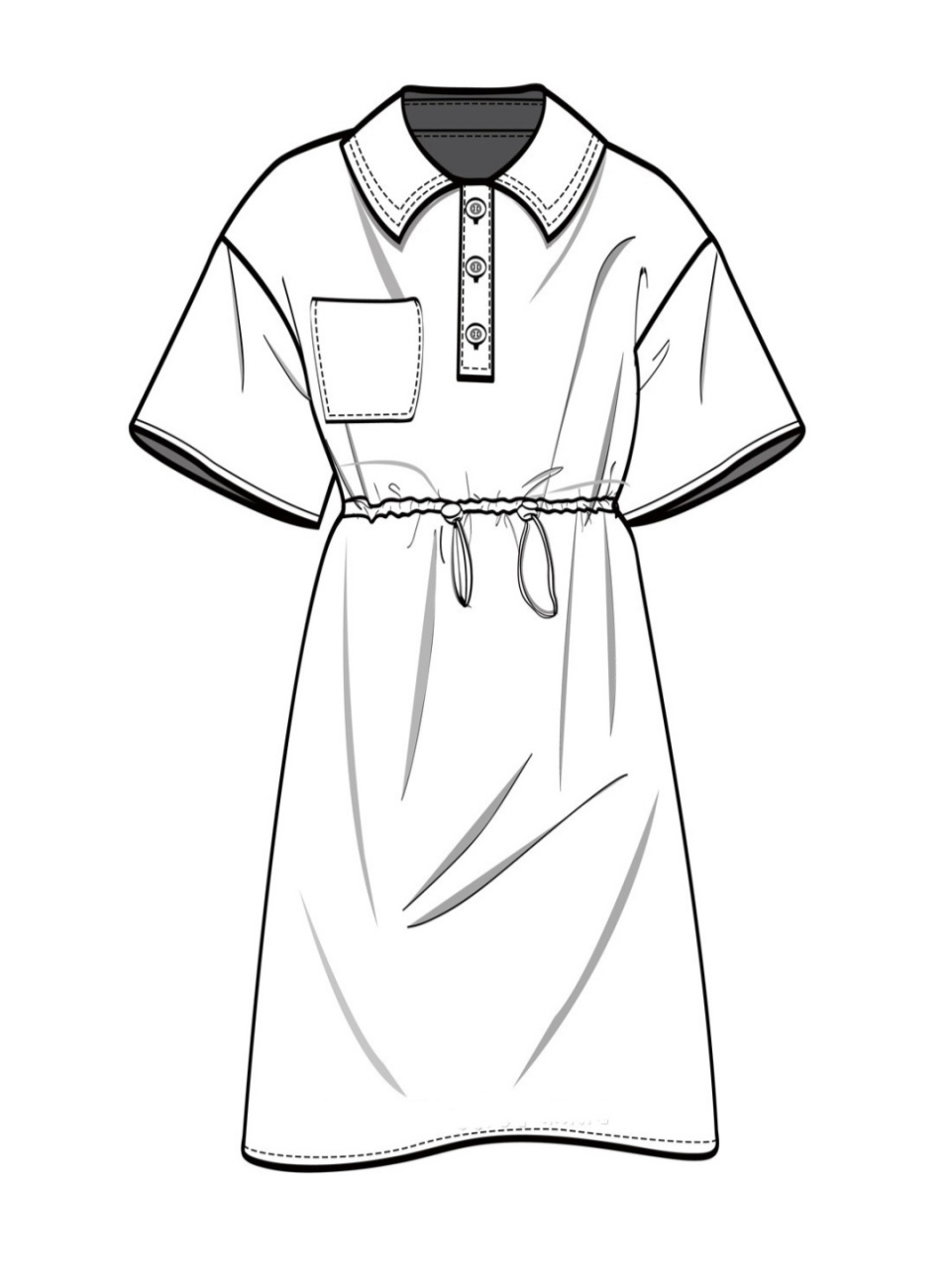 服装设计师必备【连衣裙款式图】有ai图 之前发了一篇关于服装设计的