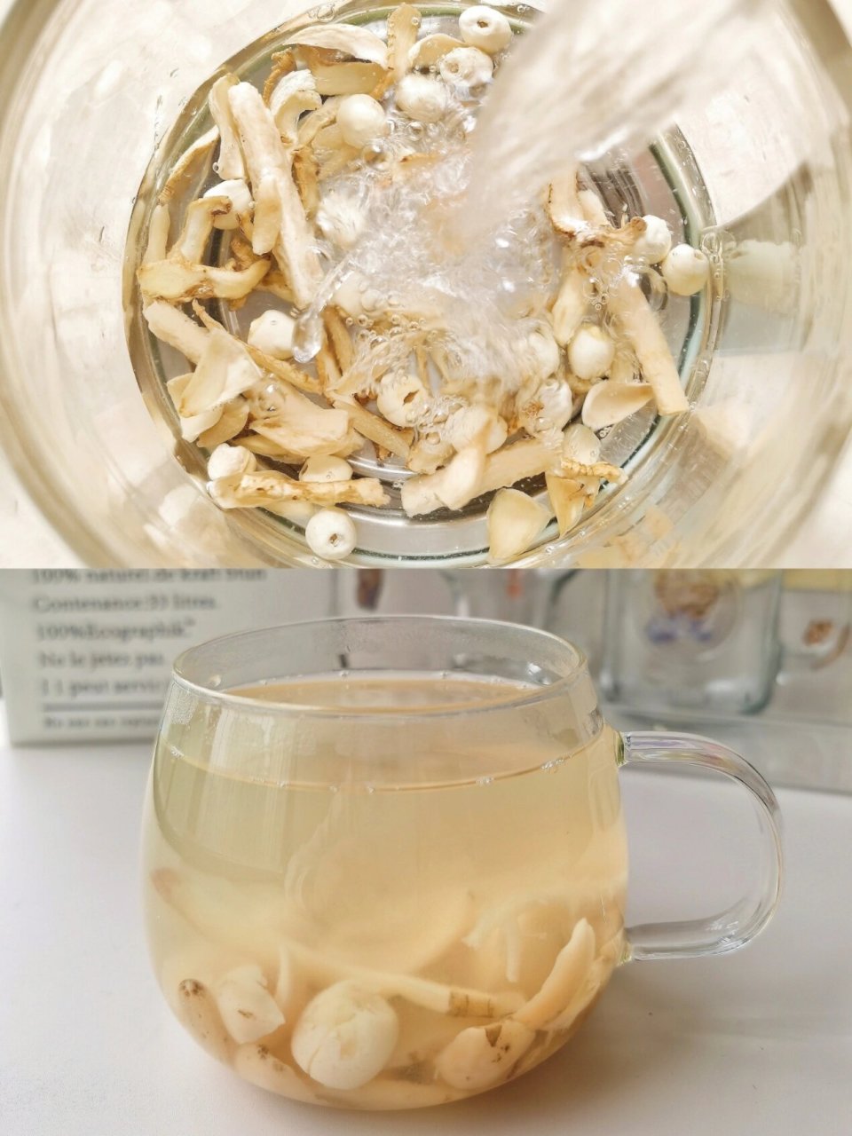 夏季养生饮～百合莲子麦冬茶,清心除热7515 夏季温度高,总是会让