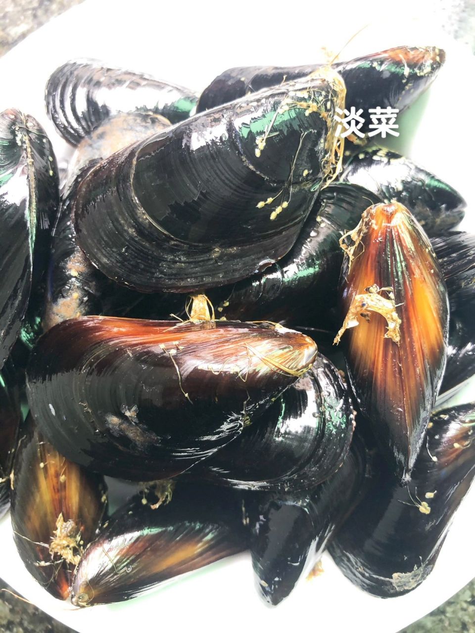 最最最基础做法,淡菜,鲜～ 淡菜不同地方不同叫法,也有葱油的,也有下