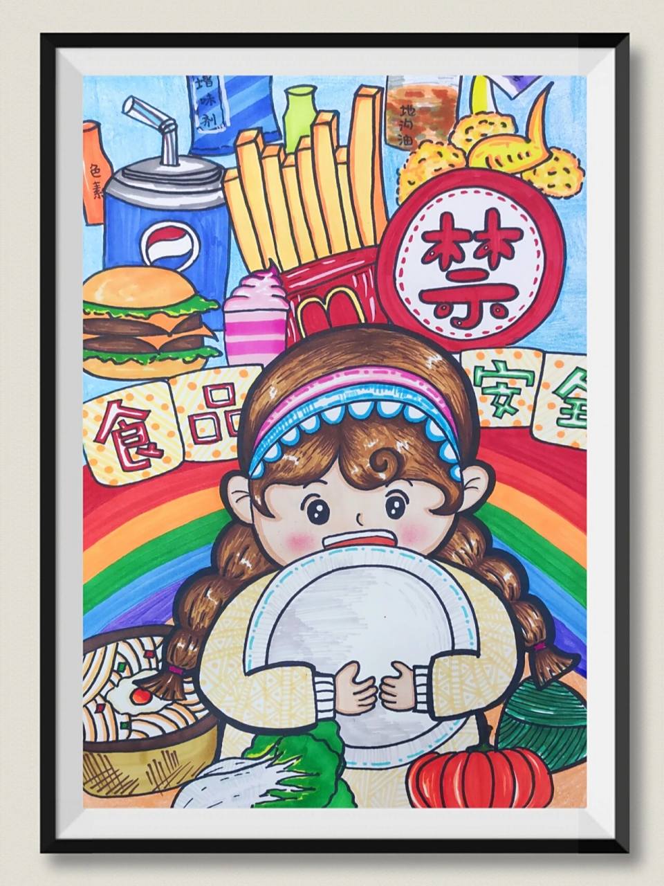 食品安全主题绘画