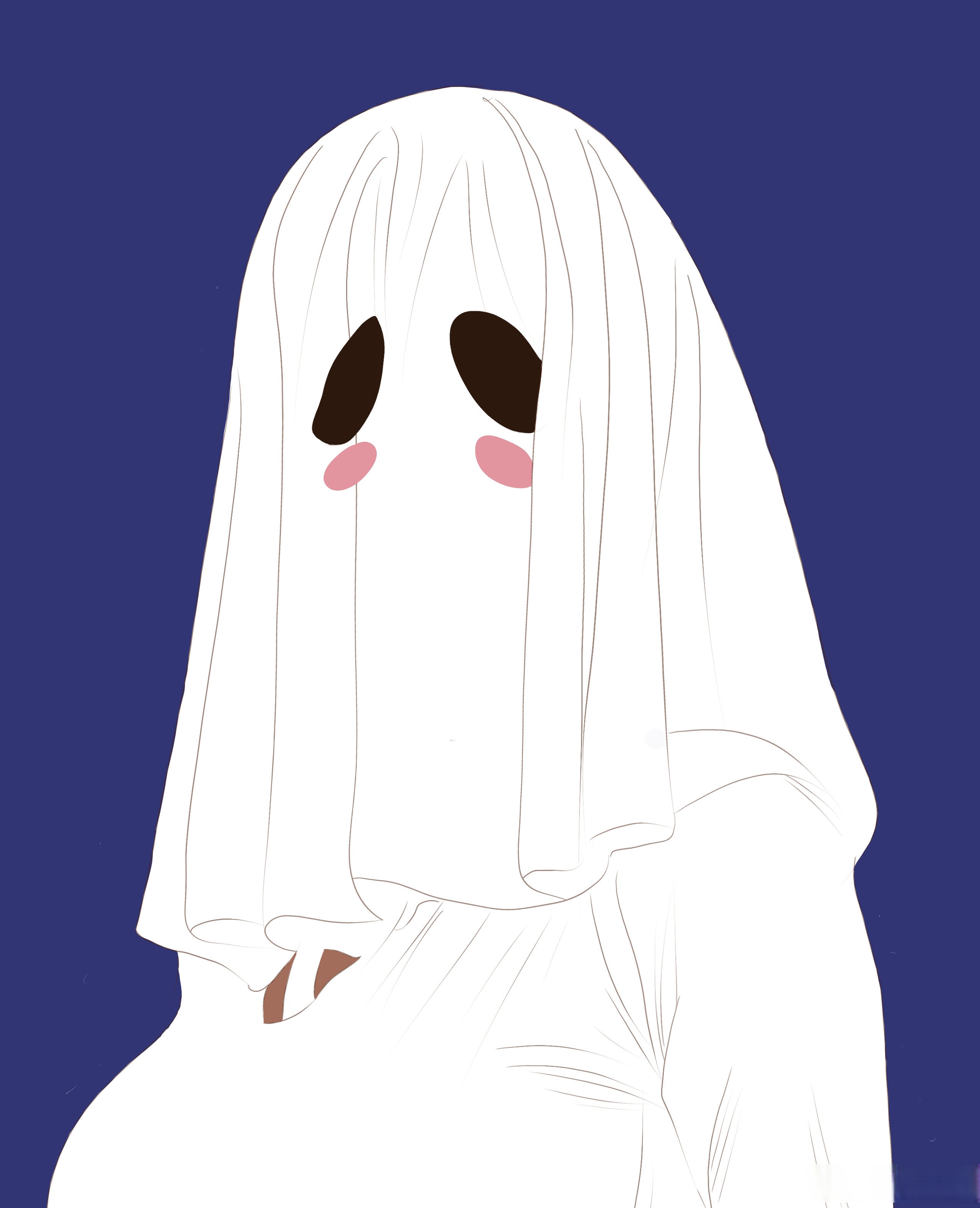生活手记#幽灵娘cos来喽procreate教程超话约稿超话#幽灵娘