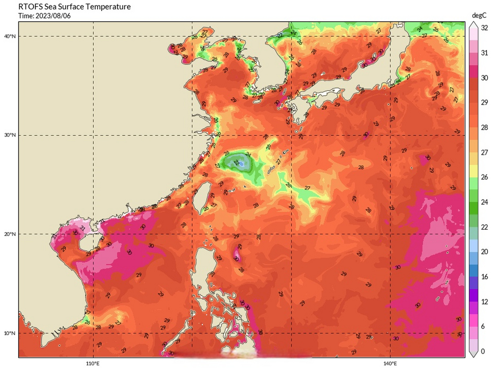 台风卡努##天气# 卡努在东海晃悠的这几天,已经在东海中央挖出了一个