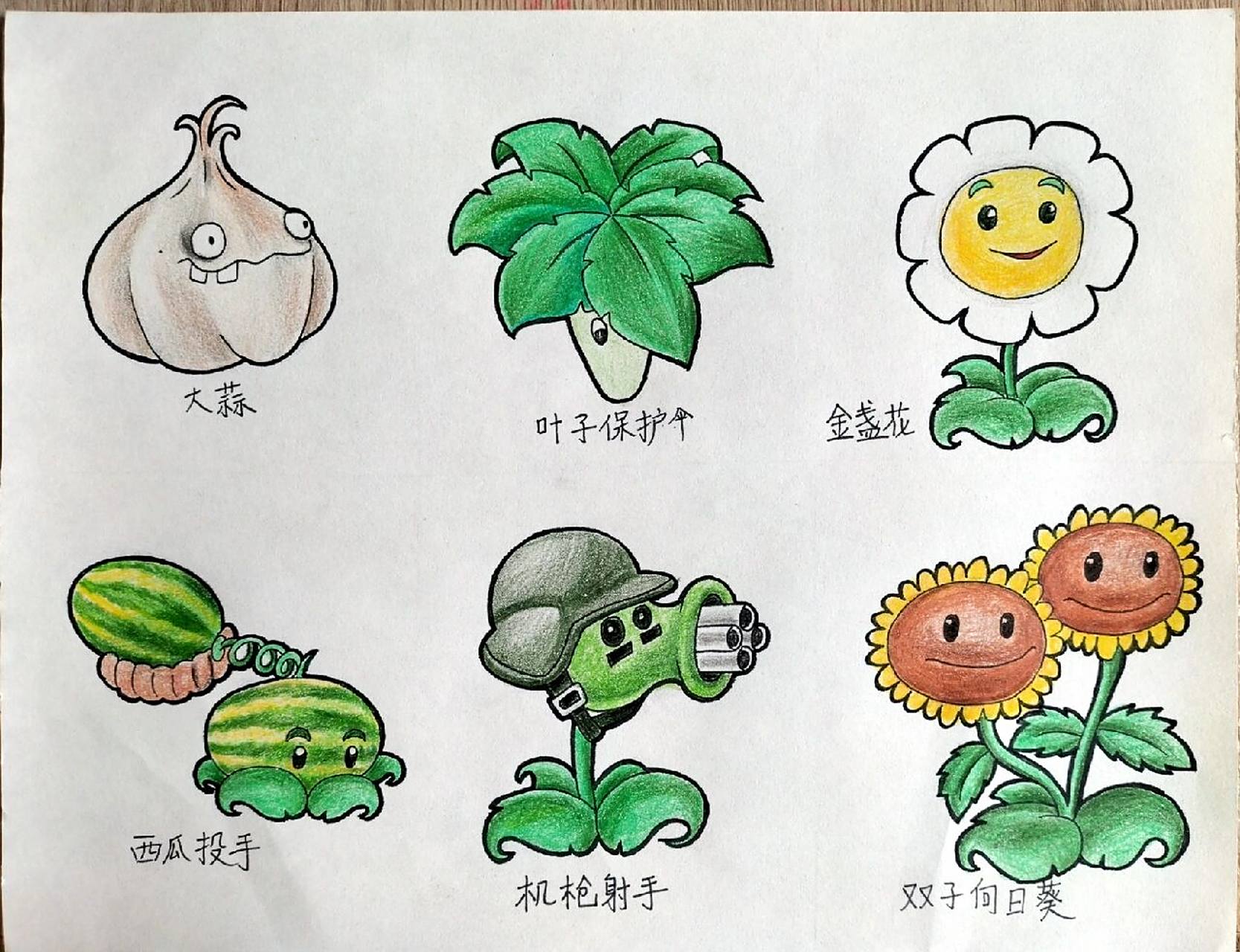 植物大战僵尸怎么画简笔画