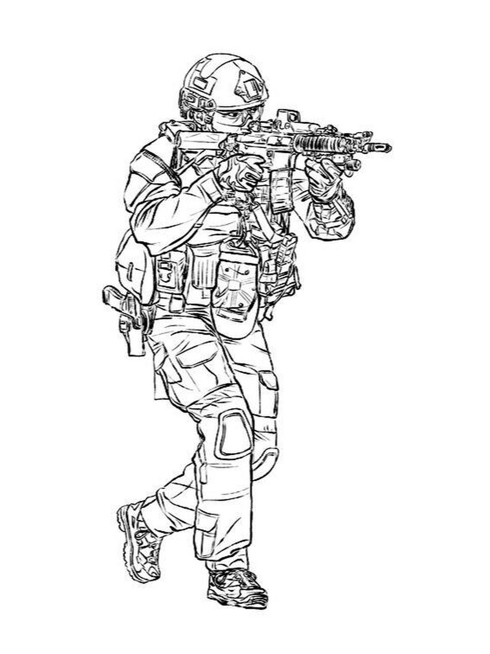 《特种部队3》钢笔白描 线描 速写