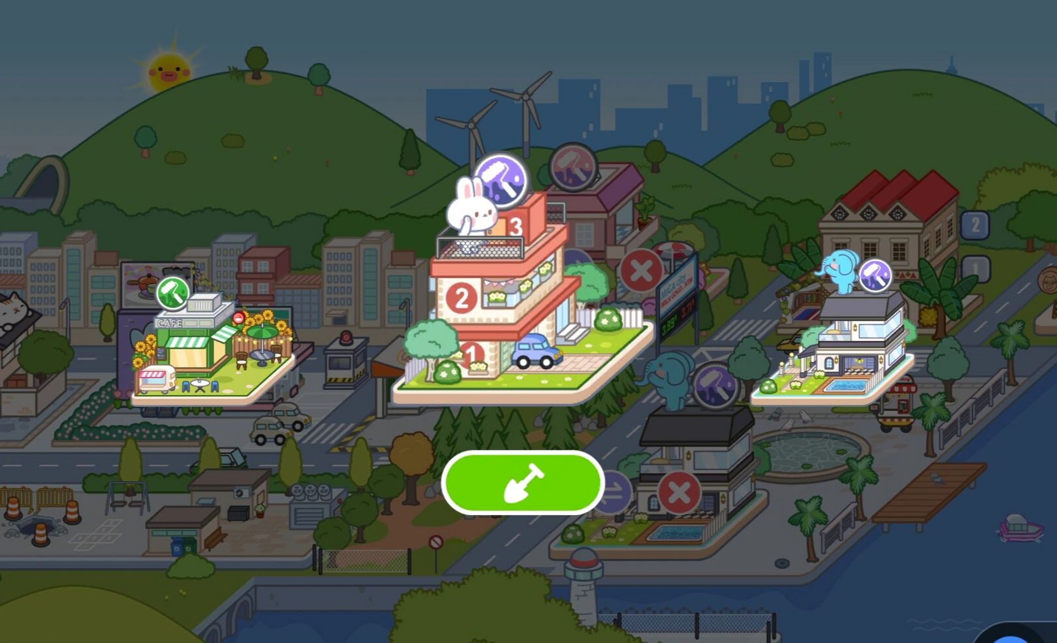 在百度/浏览器搜索3322软件站,搜索米加小镇世界完整版全部解锁 全部