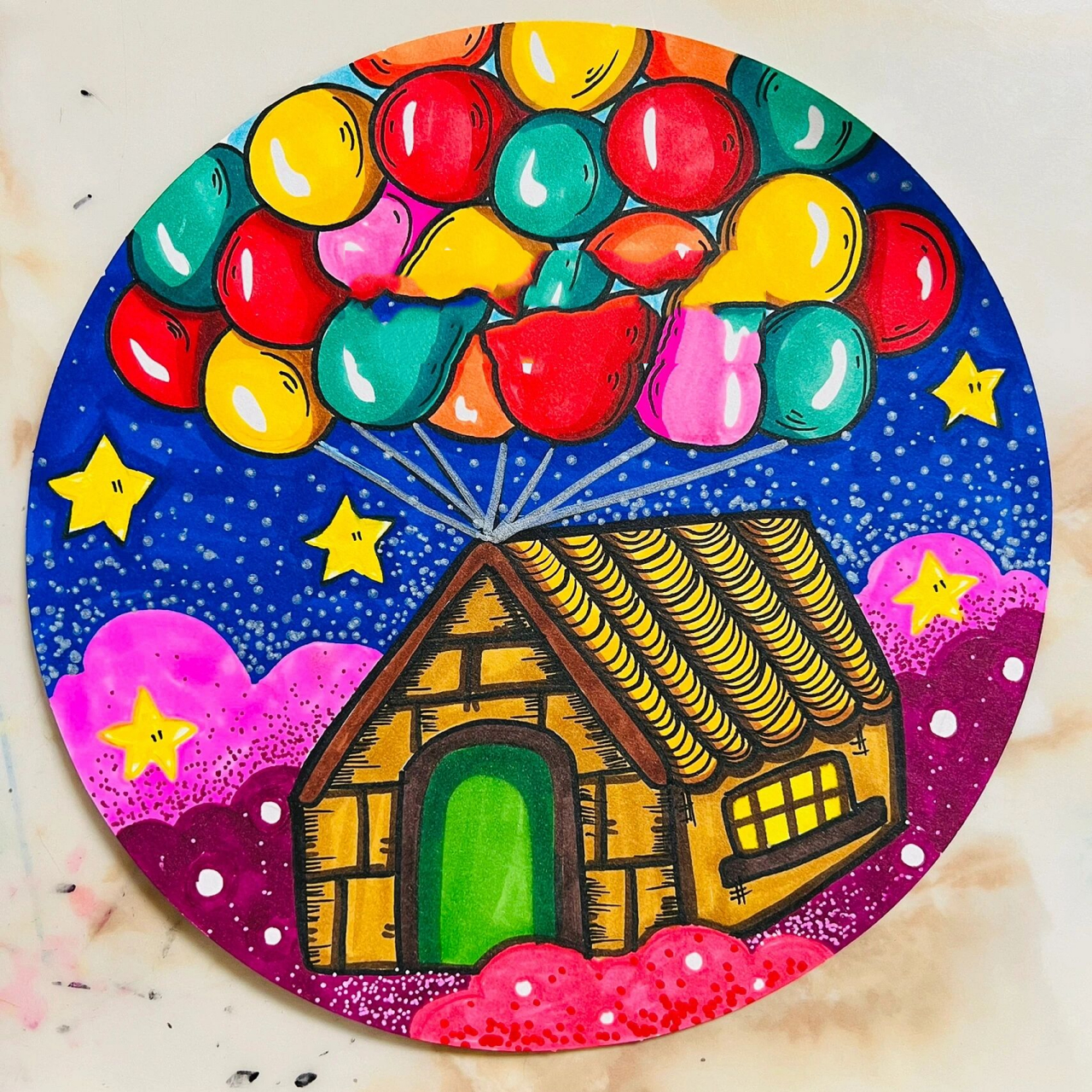 创意美术第144幅 | 飞屋环游记 92适合年龄段:幼儿大班 观看飞屋环