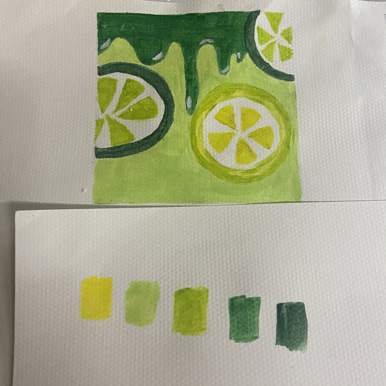 色彩构成 酸甜苦辣水粉画(附教程) 三大构成作业记录 酸甜苦辣 都是我