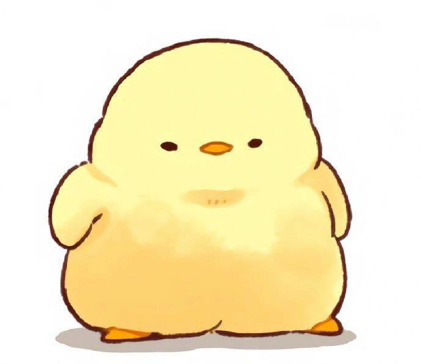 表情包 可爱的小鸡