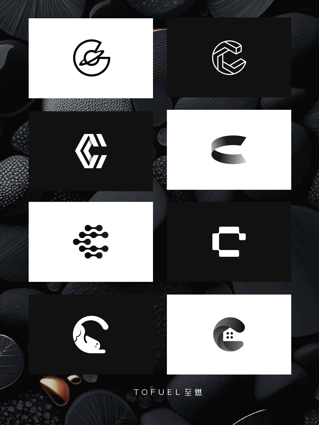 字母c创意变形设计