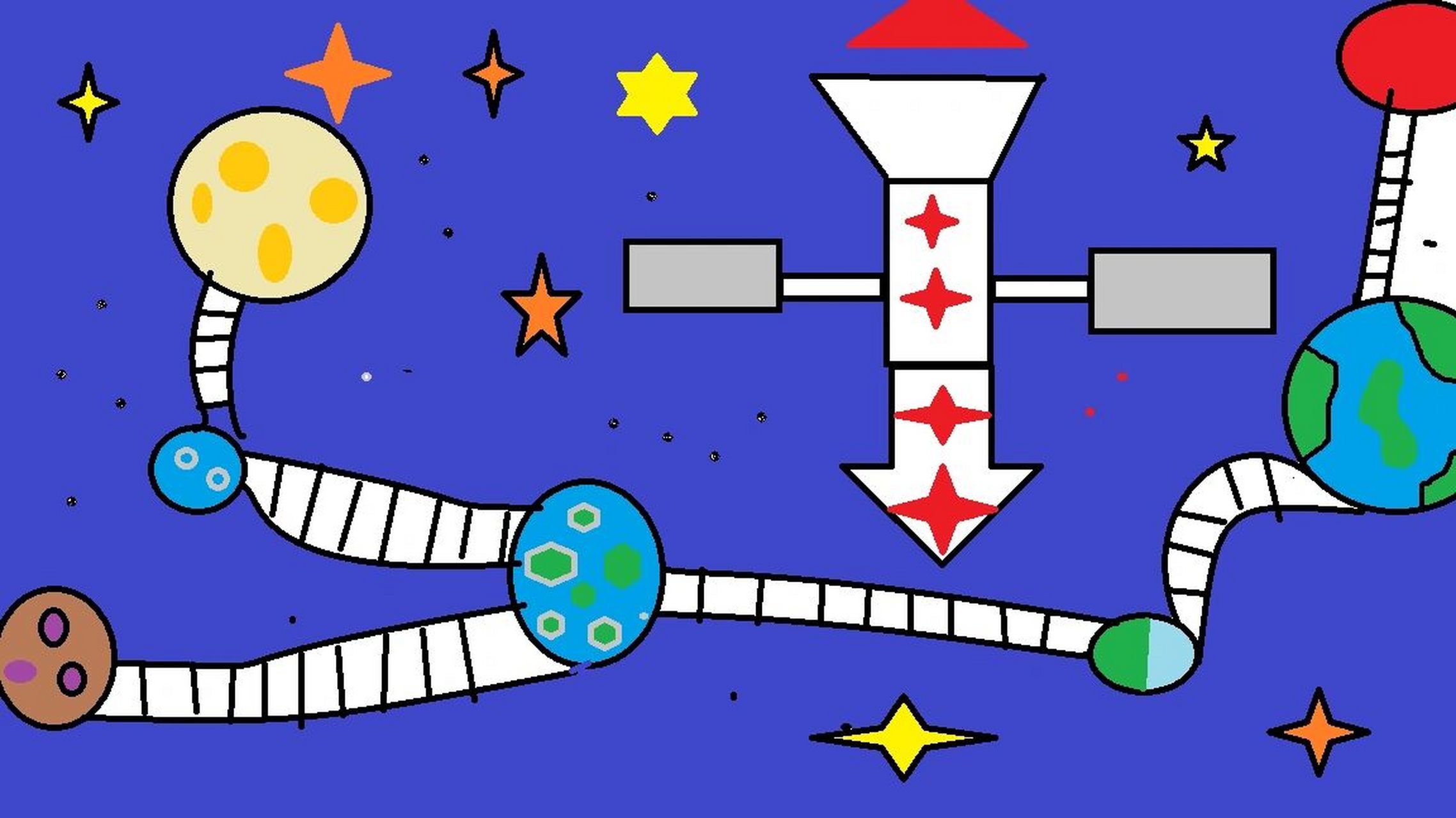 电脑科幻画|作品展示 小朋友们的想法总是千奇百怪,与众不同,将这些