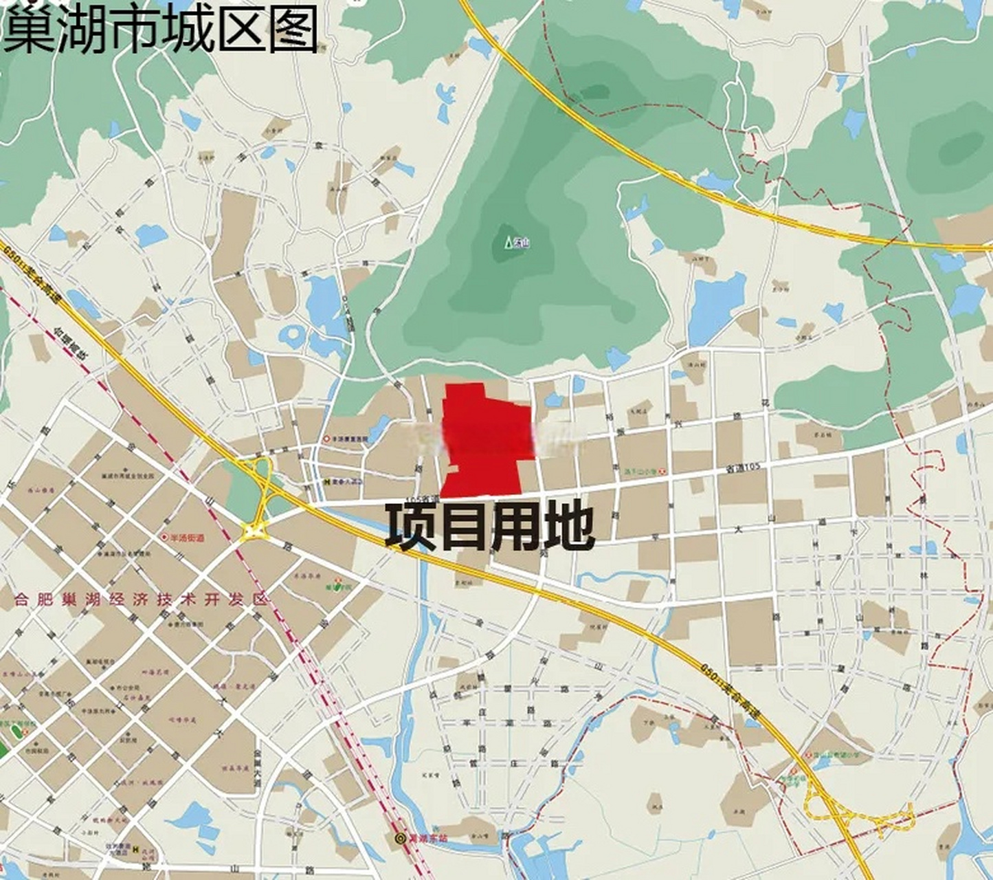 巢湖学院校园总体规划调整公示出炉,位于安徽巢湖经济开发区半汤