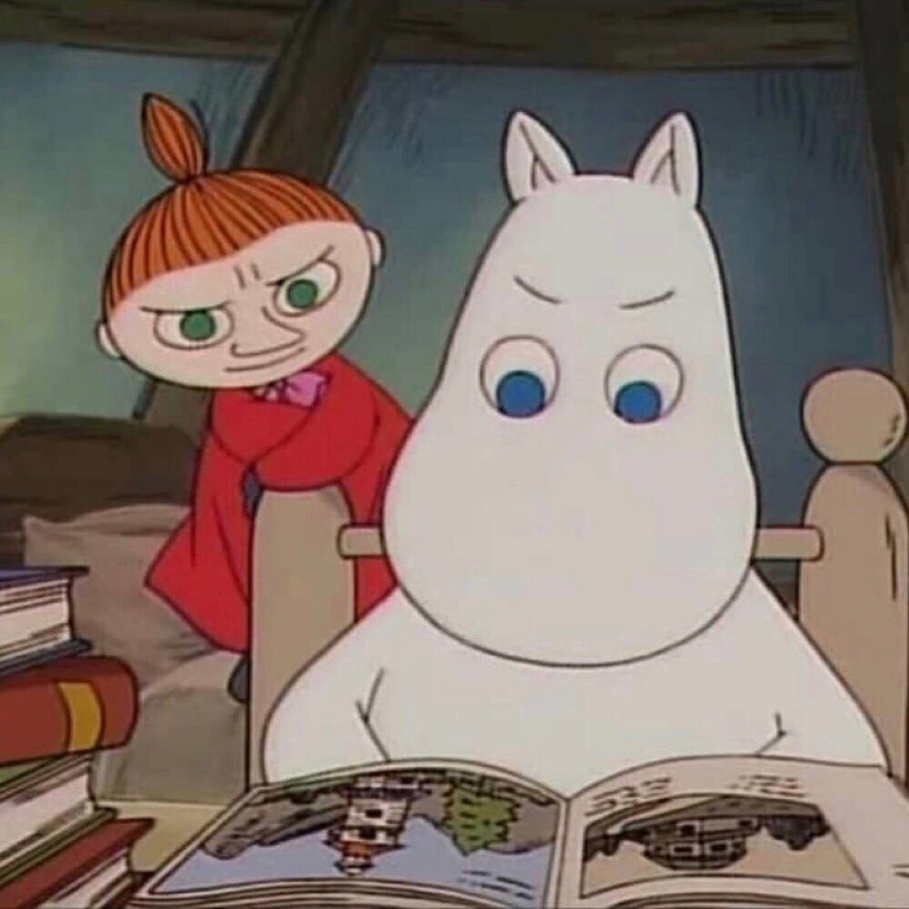 97姆明是一只可爱的河马,是芬兰动画.