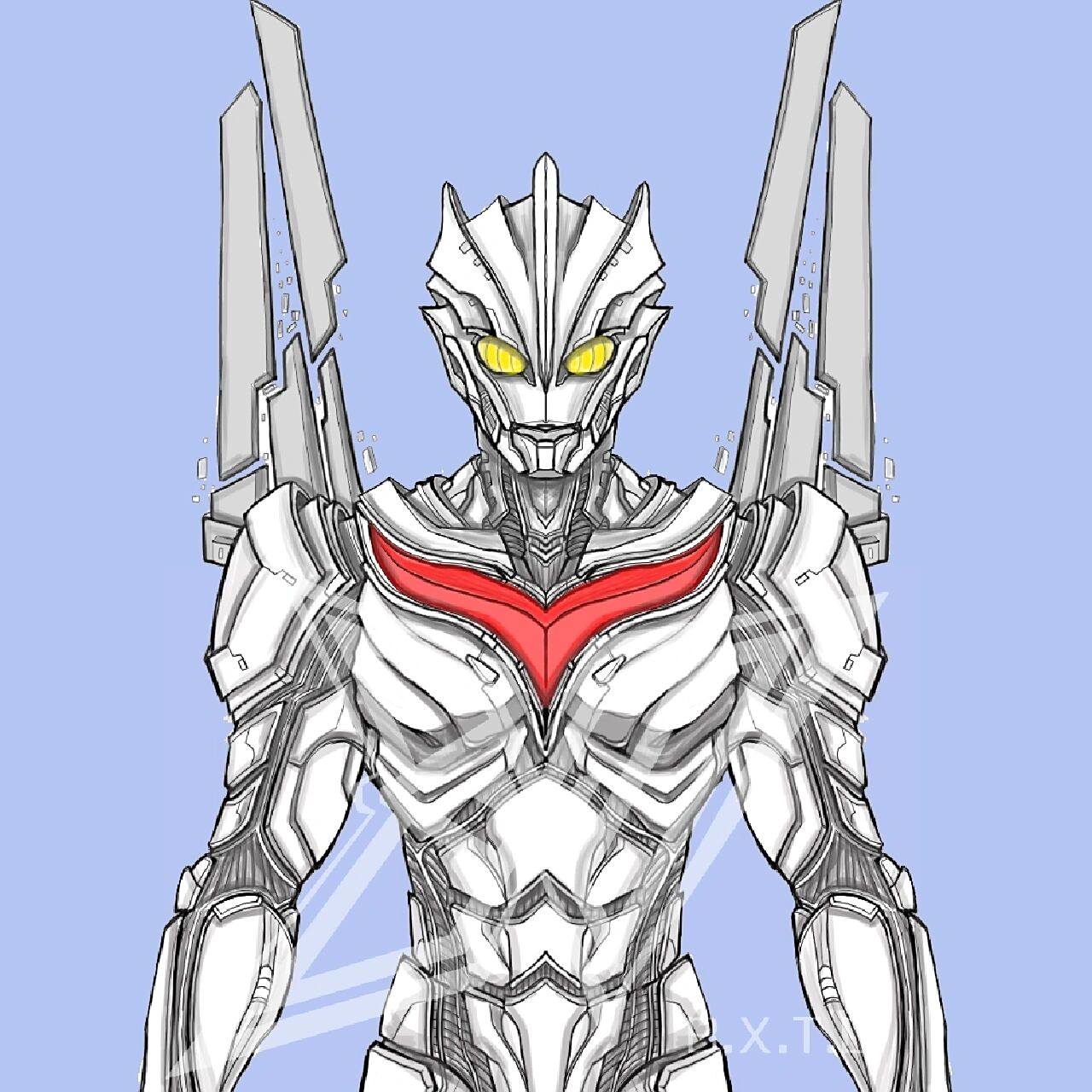 个人风格诺亚奥特曼sic改件设定图绘制中