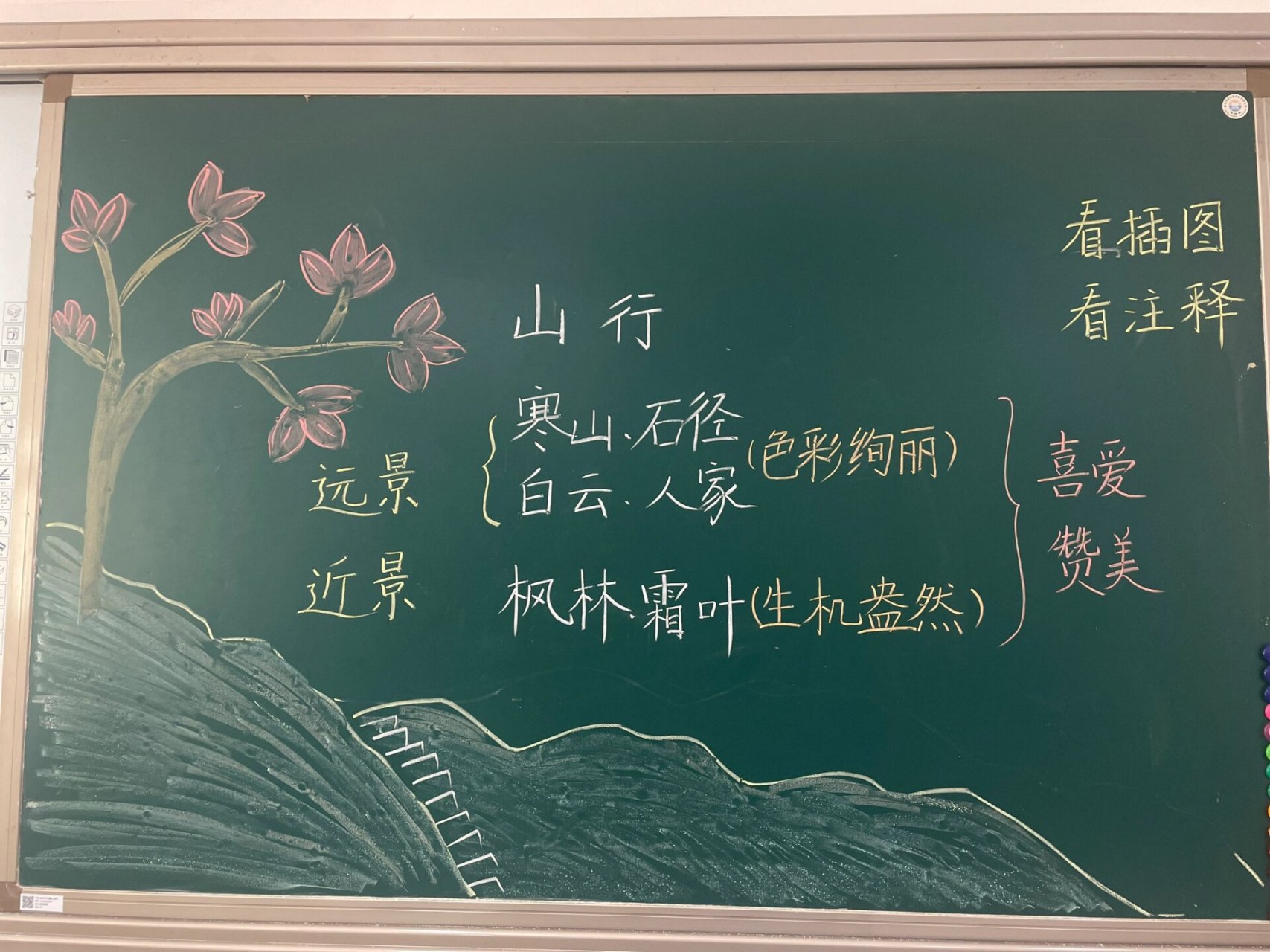 小汪老师的课堂板书 《古诗三首》