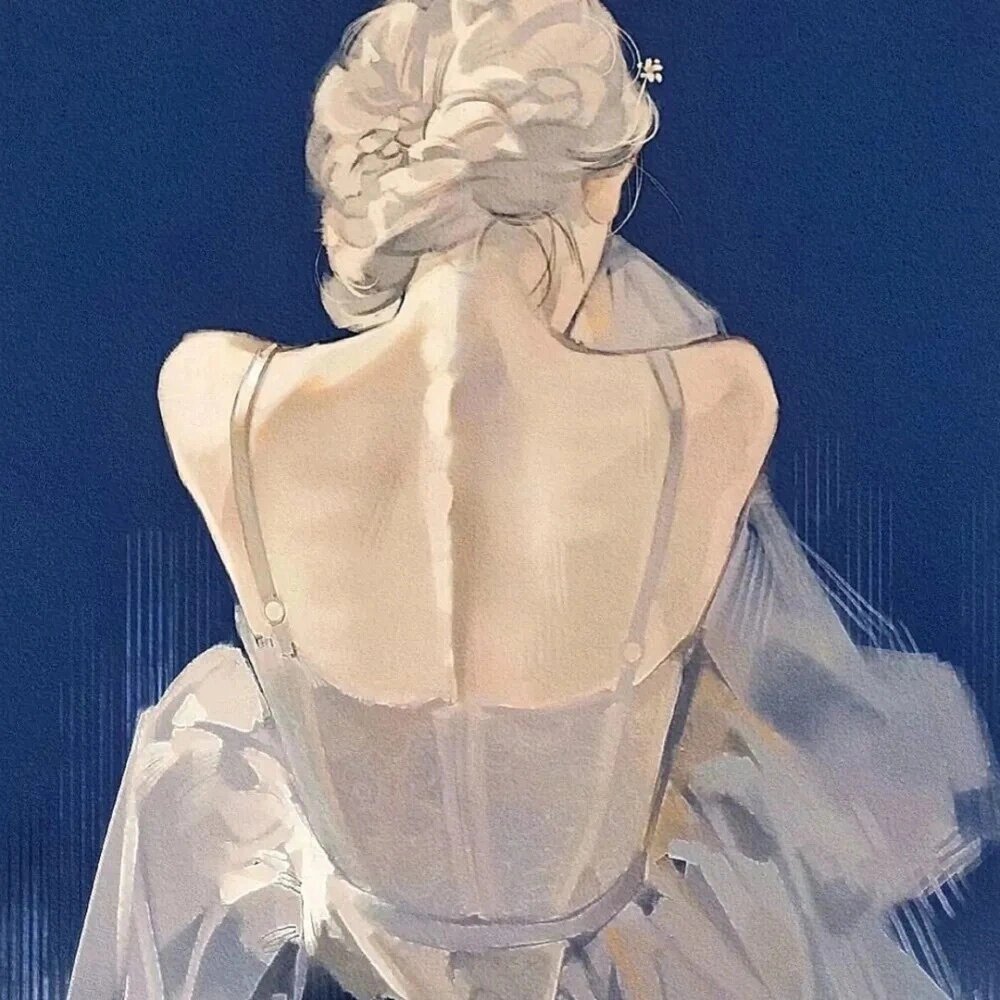 美艺生芭蕾舞蹈文艺背影女生头像