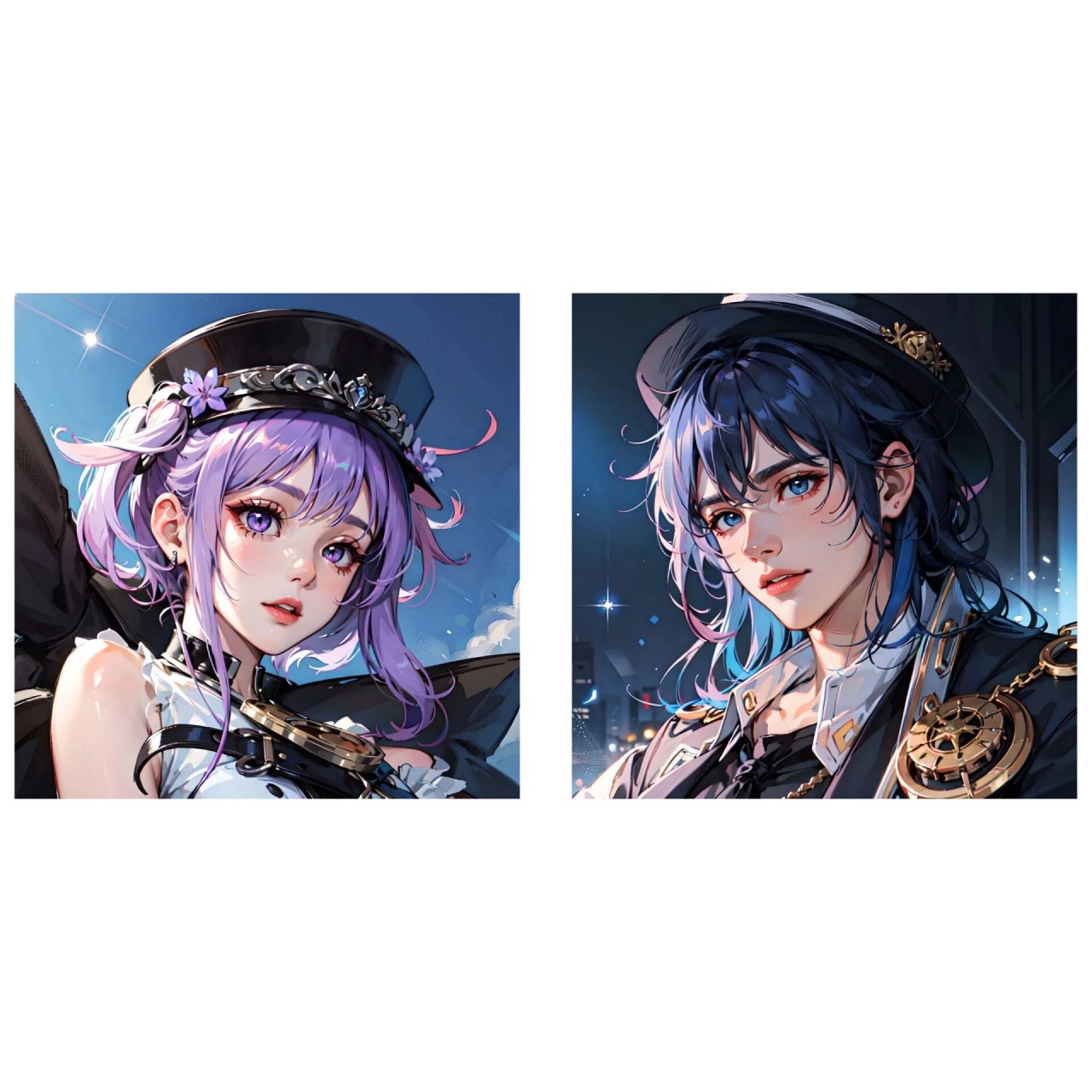 『情侣头像』周瑜&小乔 【音你心动90】 99心动的瞬间,是下午五点