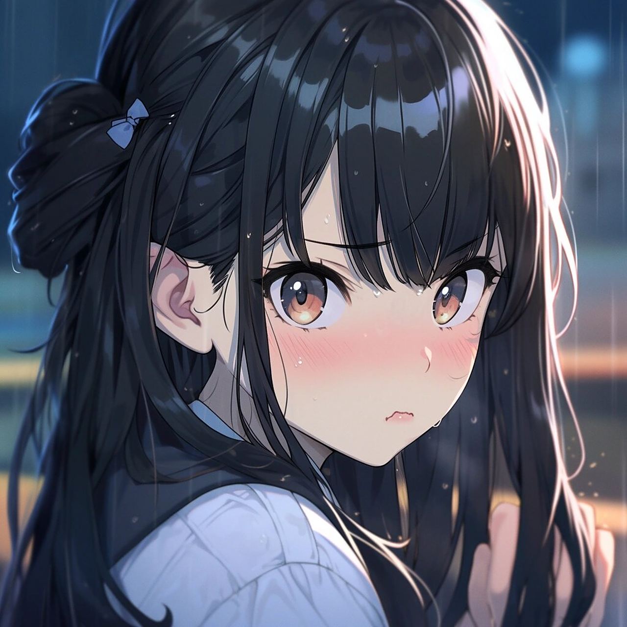 单马尾动漫女高头像