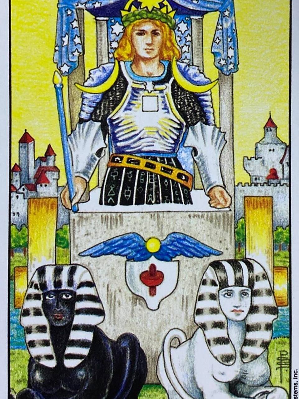 96塔罗牌占卜教学10|塔罗牌牌义解读-战车 - 02大阿卡纳 - 战车