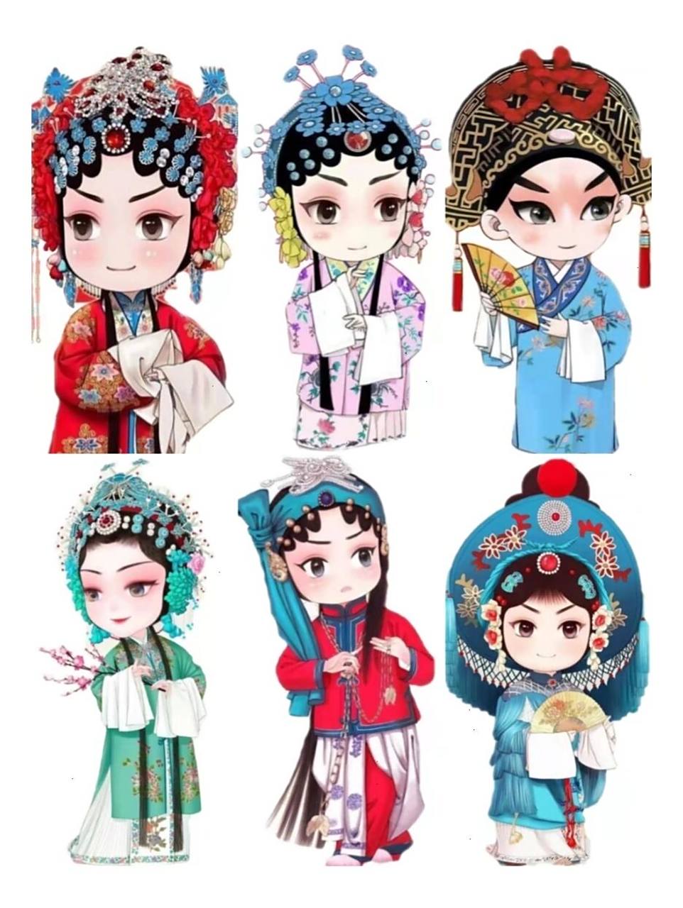 动漫素材分享|戏剧人物|京剧|q版动漫