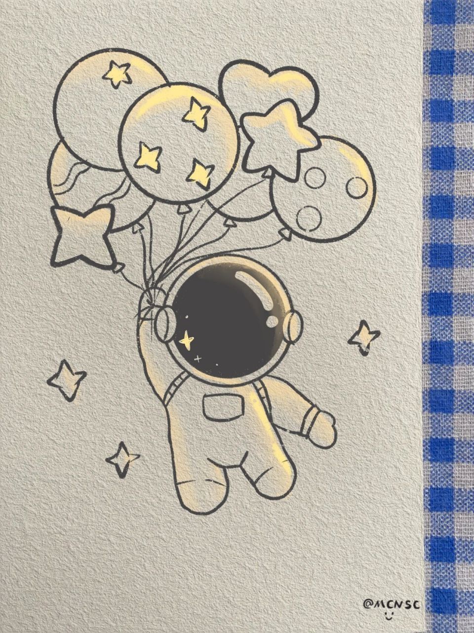 宇航员简笔画教程/超简单 还有星月可以寄望,还有宇宙浪漫不止78