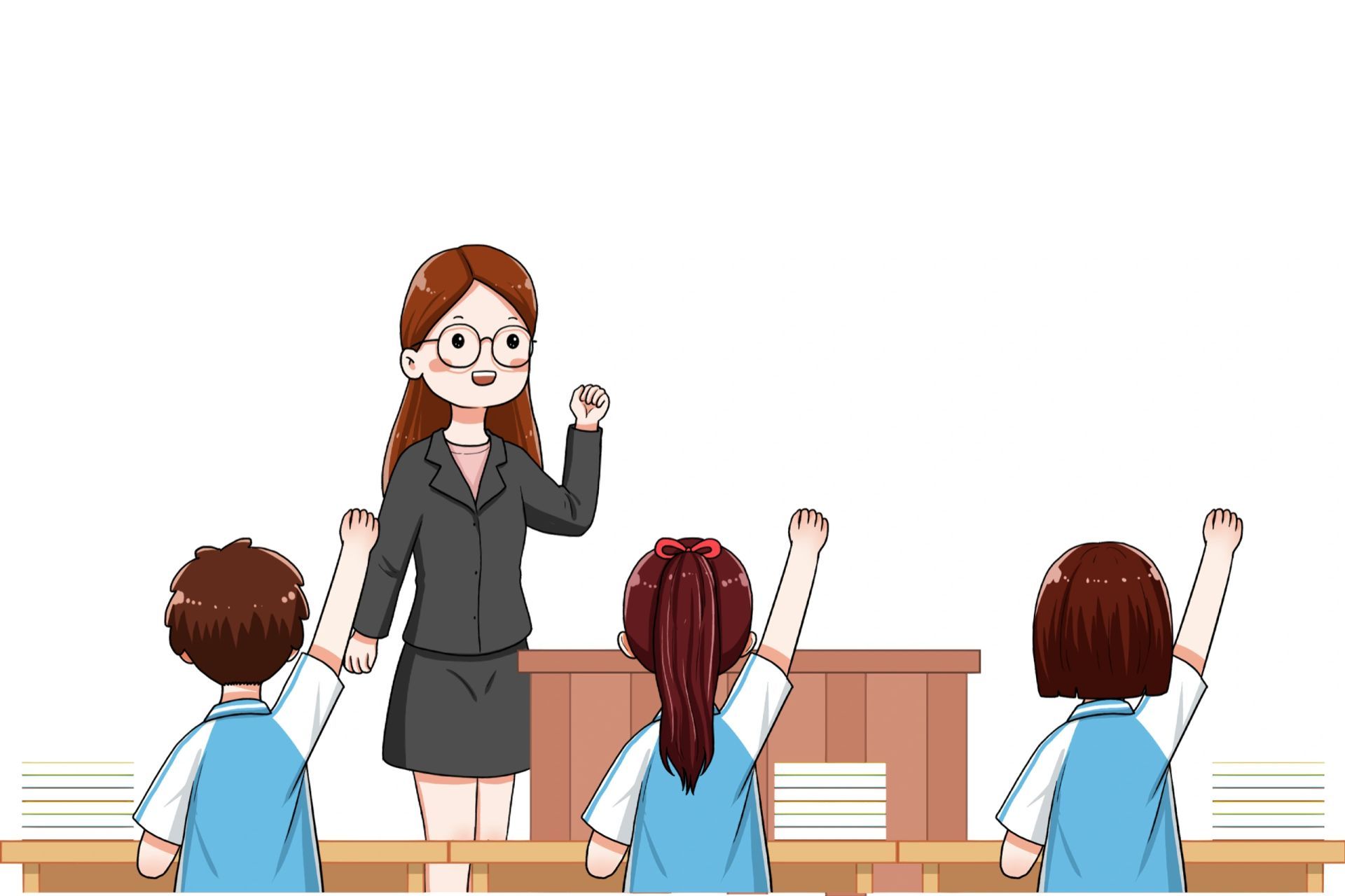 🌈免抠素材|卡通教师上课人物元素 哈喽~  这期专门整理的是课堂师