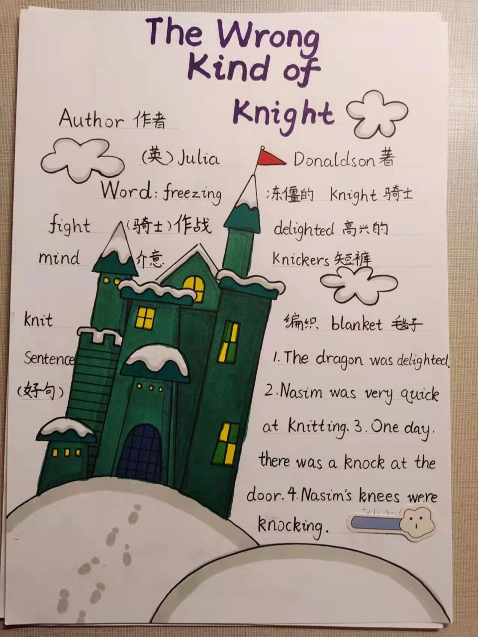 英语绘本读书卡