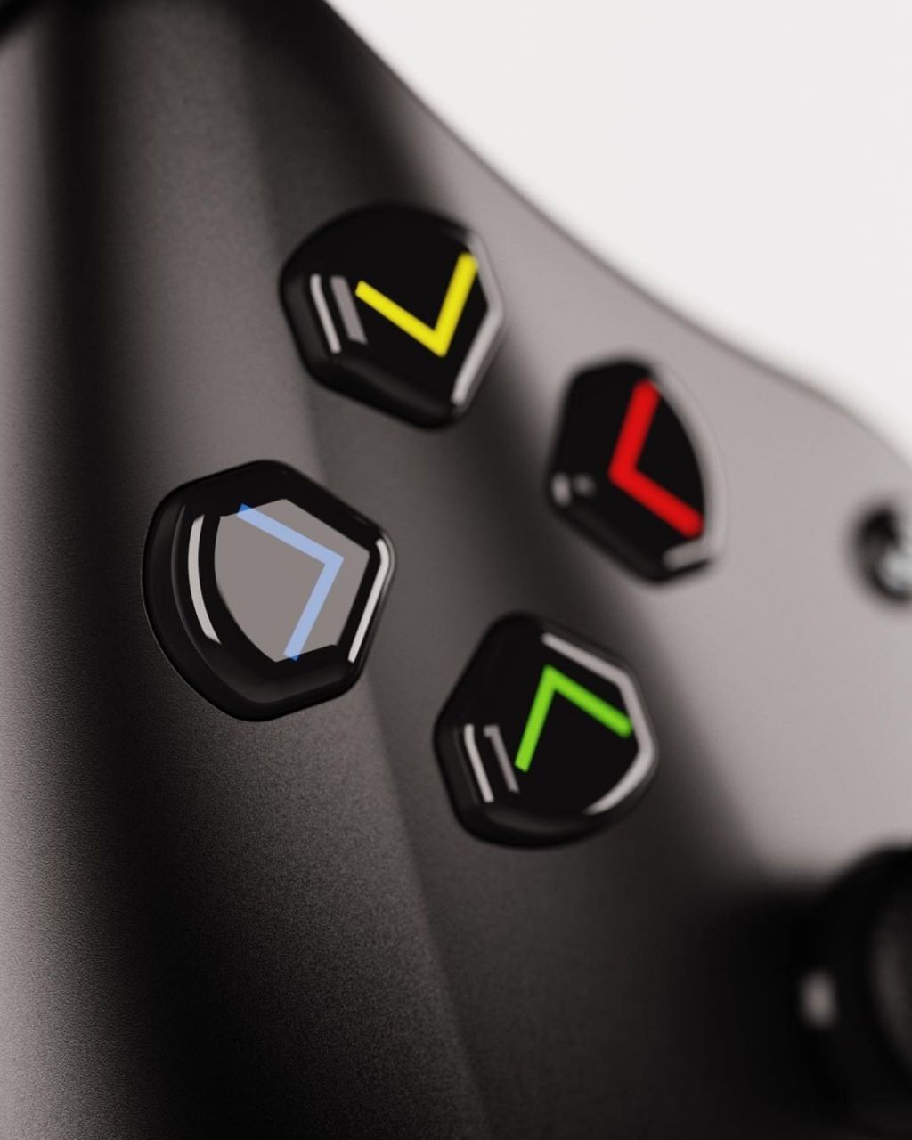 产品渲染 | 手机游戏手柄 黑色塑料材质的极致表现 设计:keyshot3d