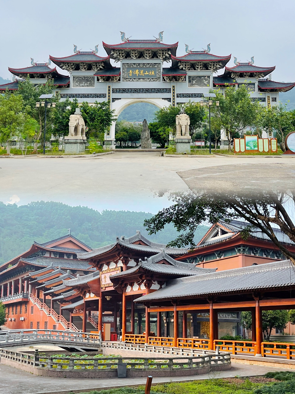 福州旗山万佛寺92 福州万佛寺背靠旗山,与鼓山隔江相峙,素有"左旗右