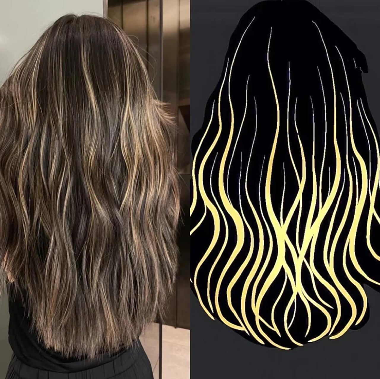 不知道怎么区分画染挑染的看过来4图教会你 4张对比图一眼懂,分清画染