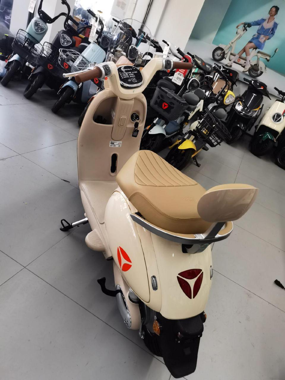 雅迪电动车 复古的女王造型雅迪冠能6代q50