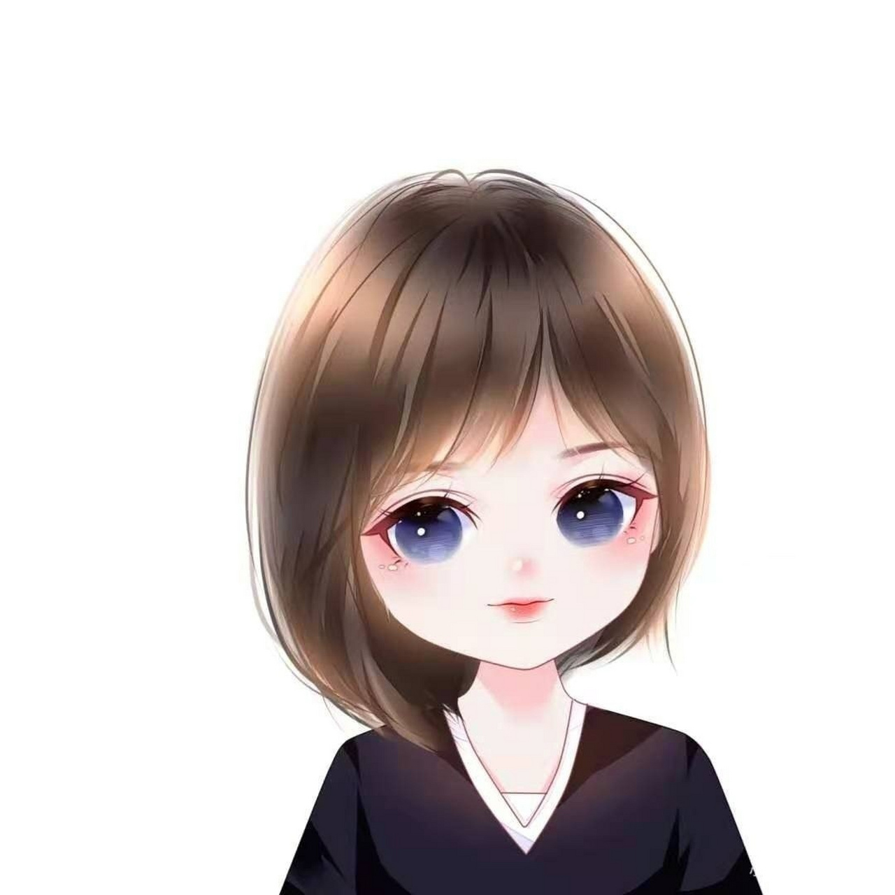 短发女生头像飞享 姓氏头像/手绘头像/女生头像/可爱头像 唯美头像/女