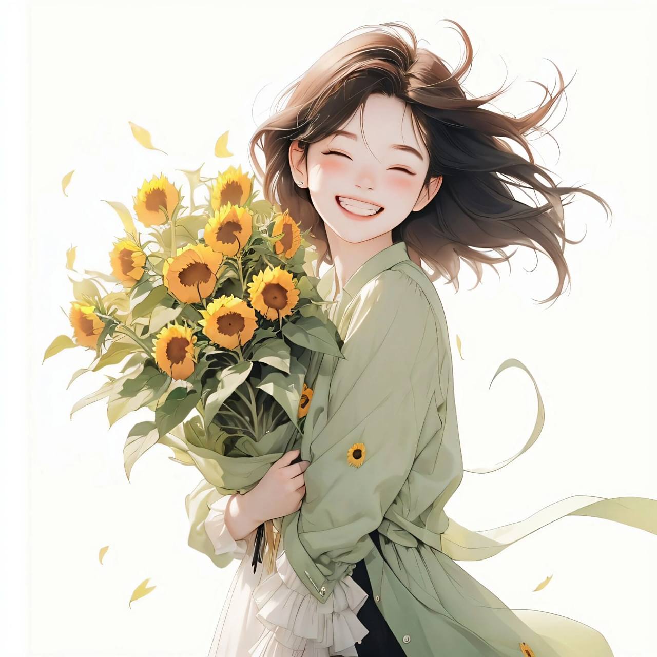 女生头像99996992自愈系之向日葵97 原图9315取