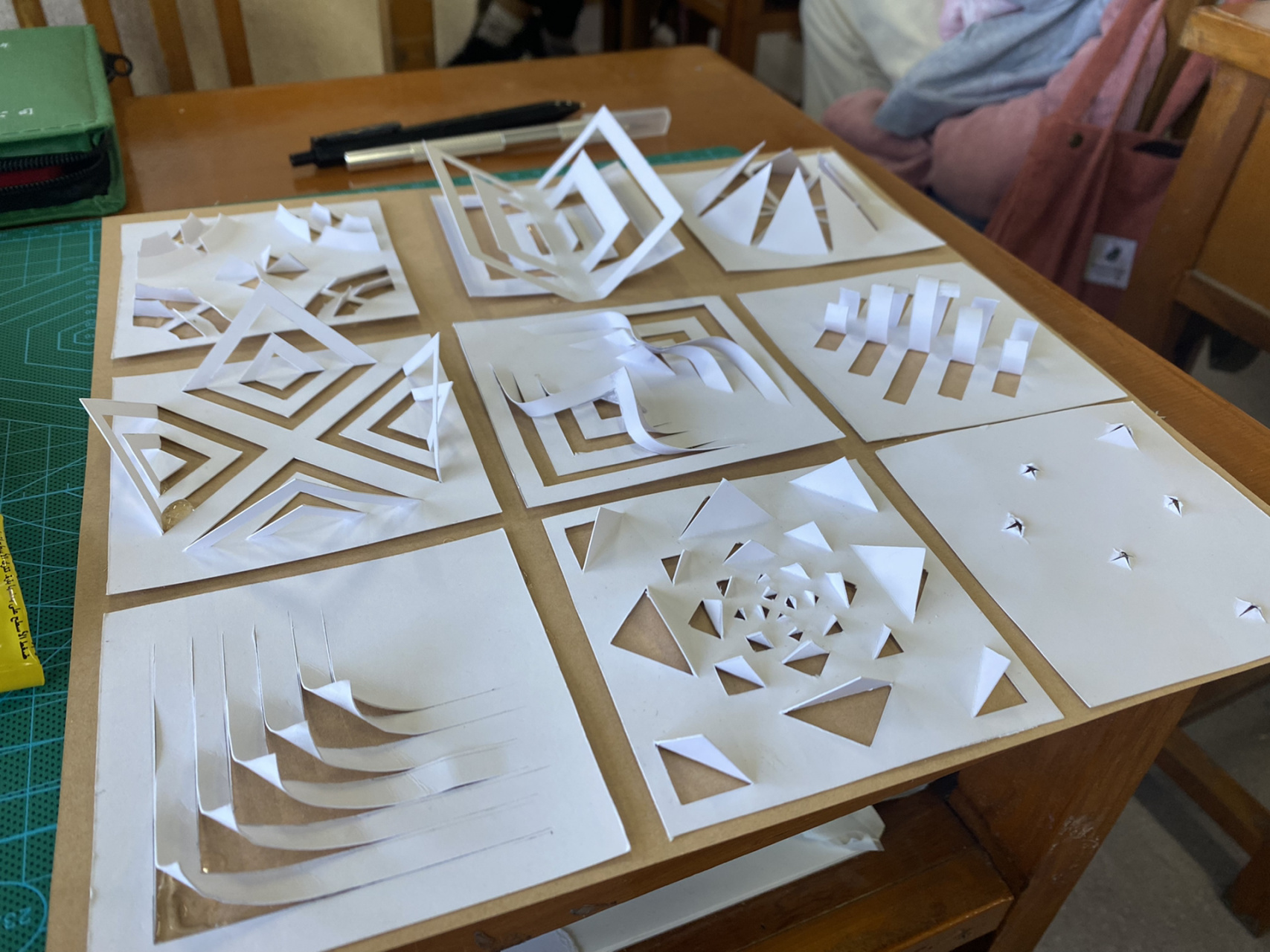 立体构成折纸 多切多折