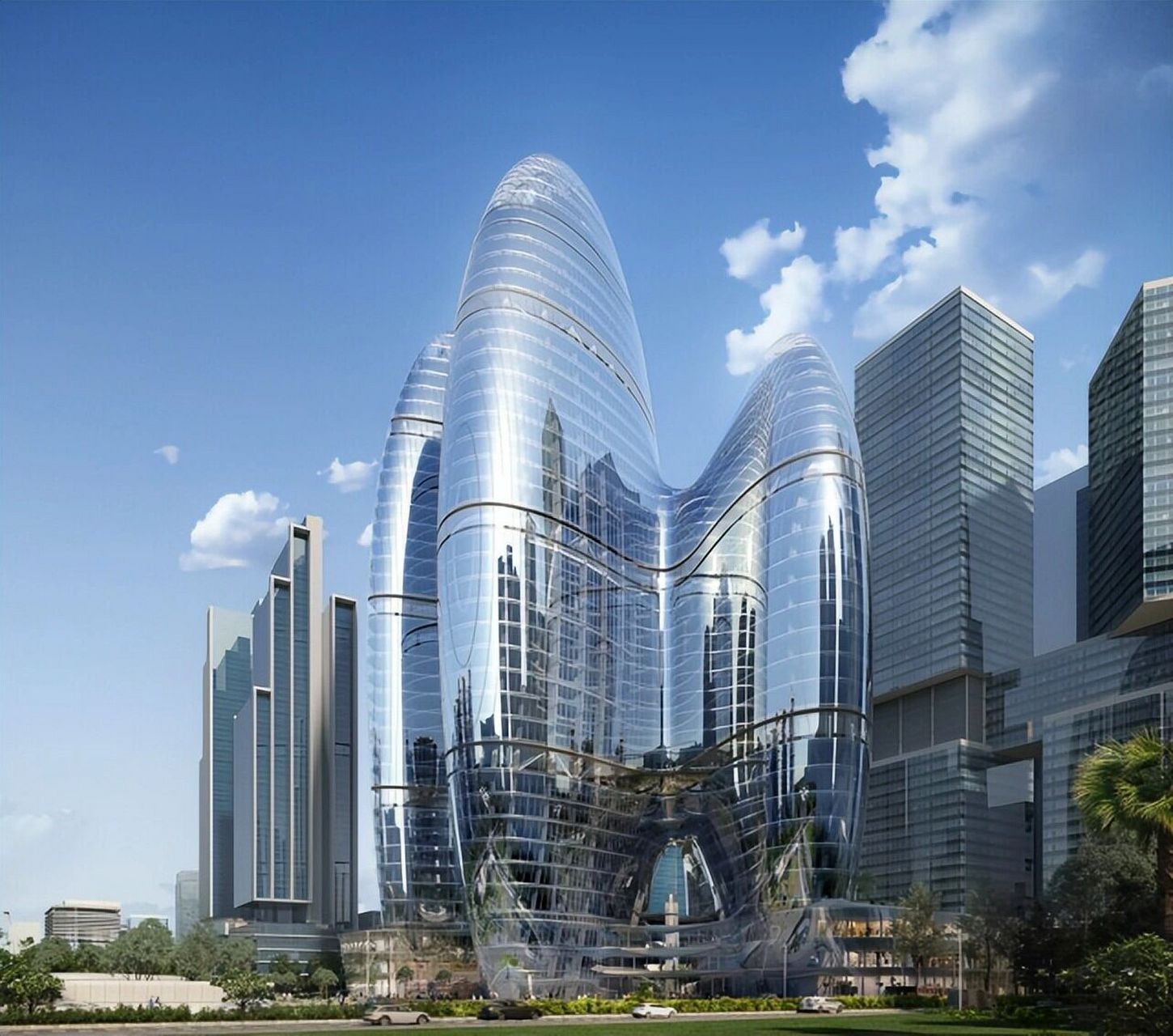 oppo深圳总部大楼——扎哈61哈迪德建筑事务 oppo深圳总部大楼由