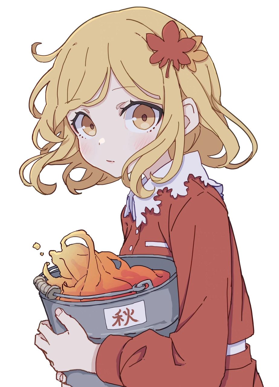 插画分享|简单好画 表情生动的二次元女孩 画师:かめ