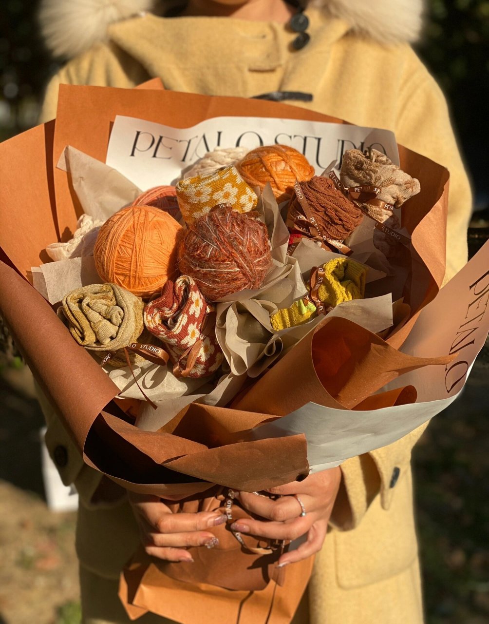 成都花店 | 04可可爱爱又温暖的袜子花束04 这两天降温让我的重