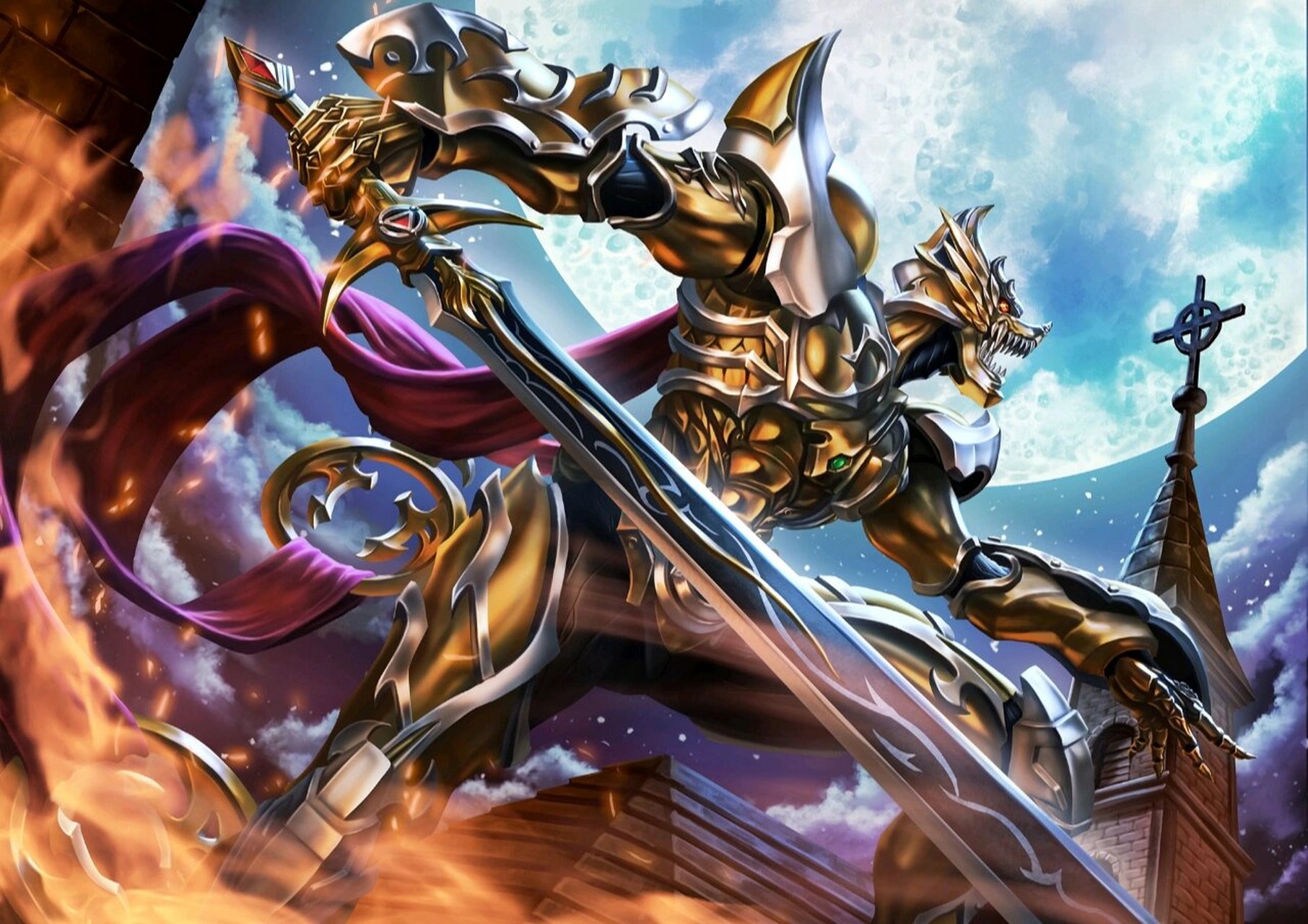 牙狼系列壁纸   第一期 有几张是动漫版牙狼